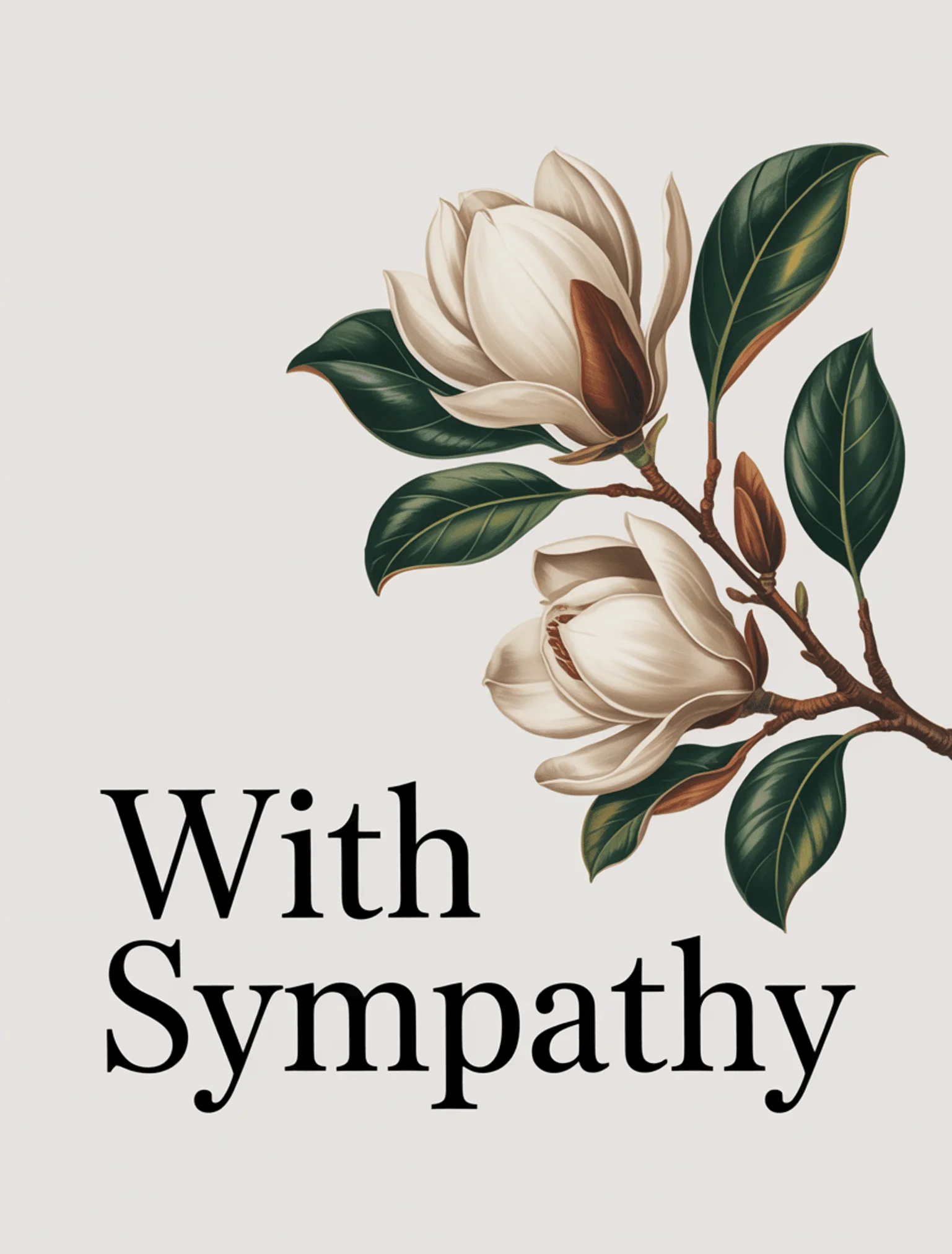 Editorial Magnolia Deepest Sympathy