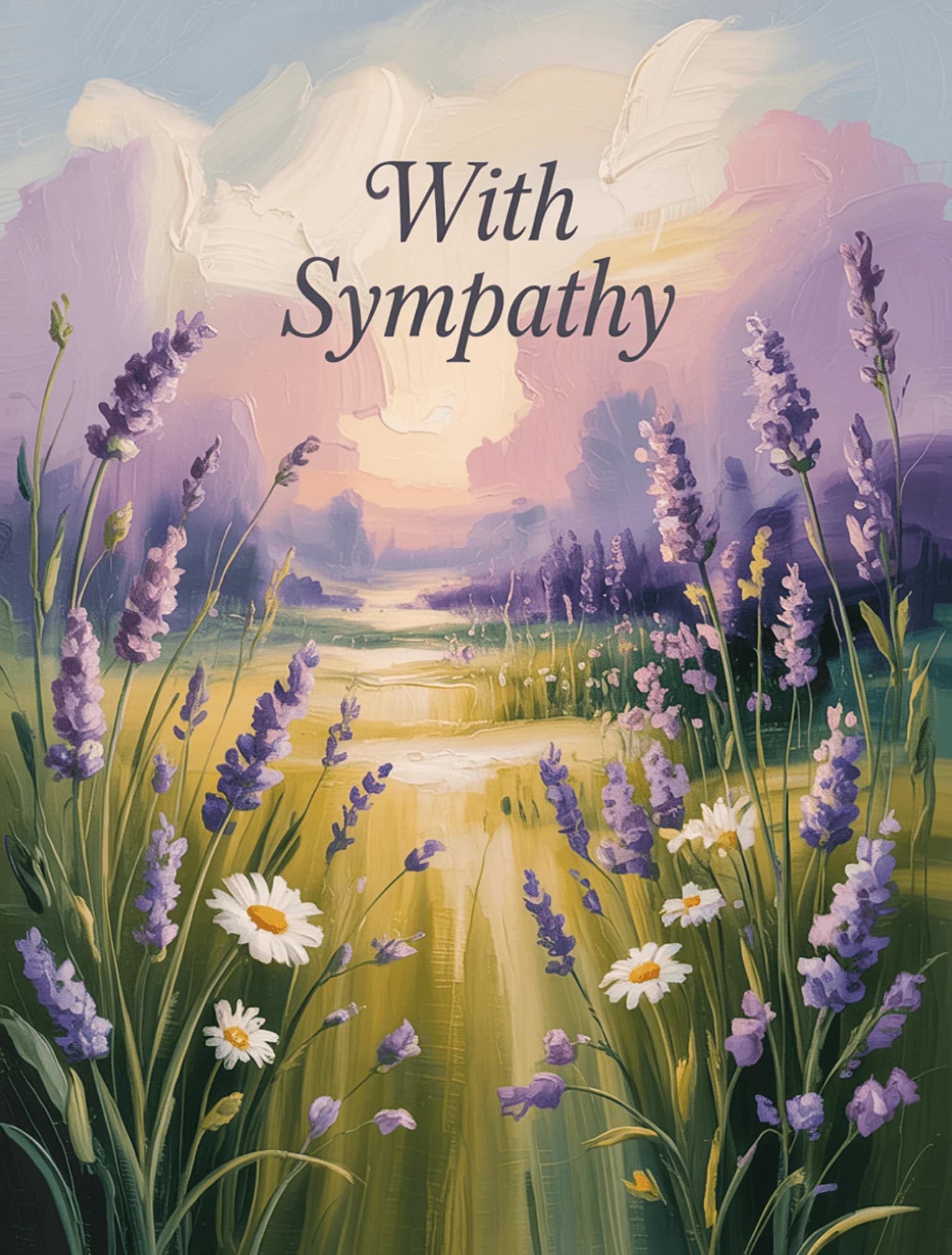 Oil Painting Meadow Sympathy