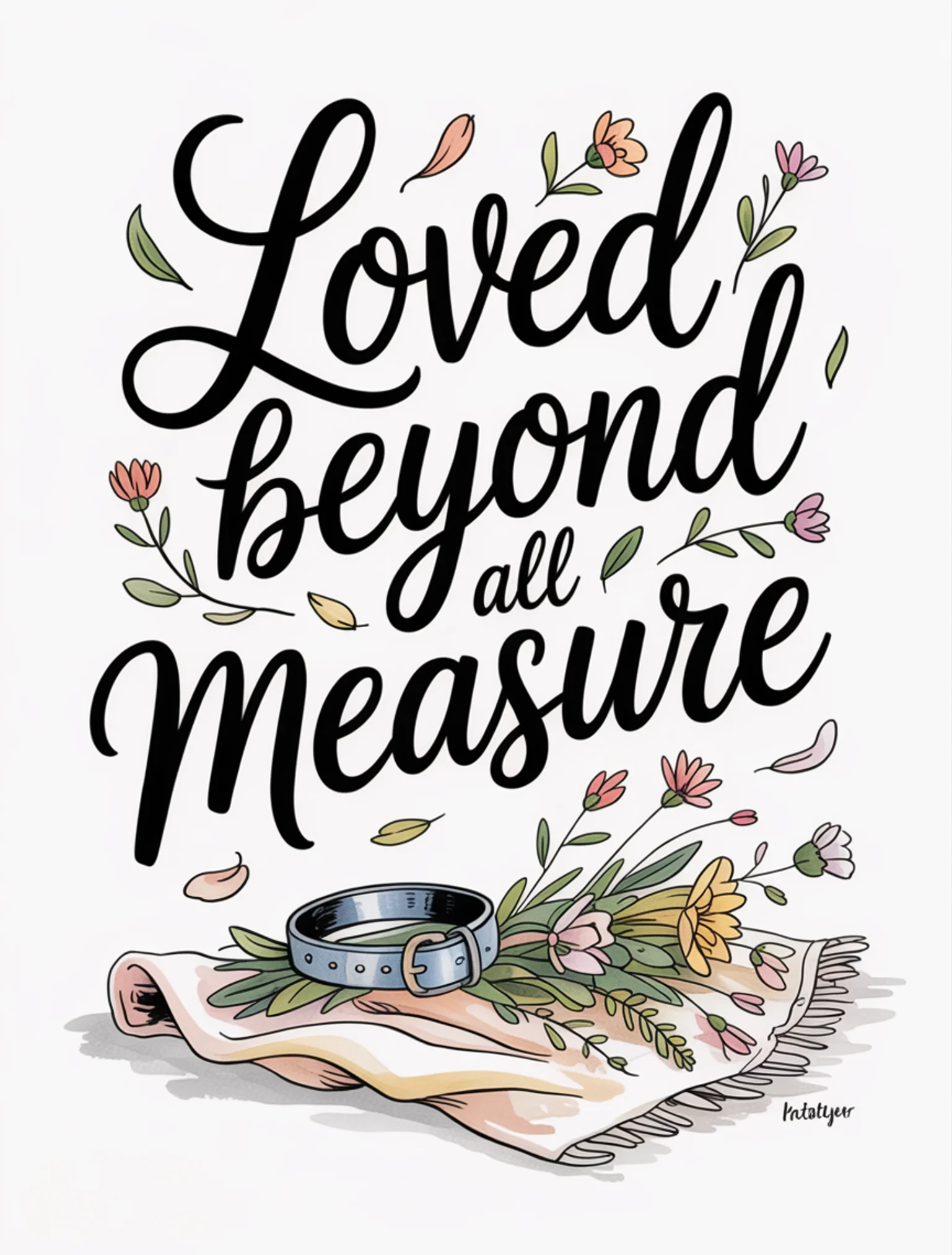 Collar and Wildflowers