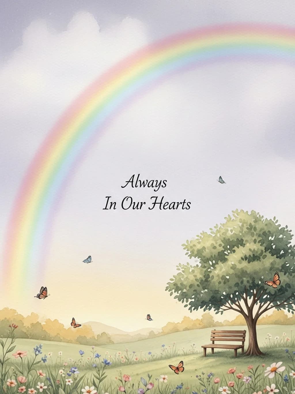 Always In Our Hearts Rainbow