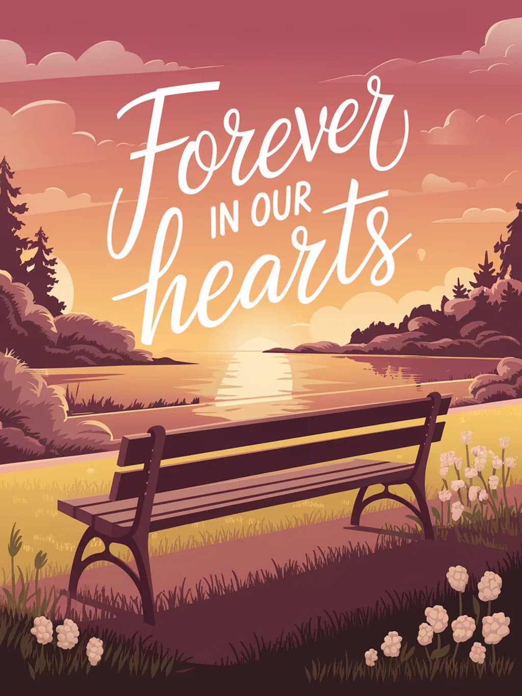 Sunset Bench Sympathy