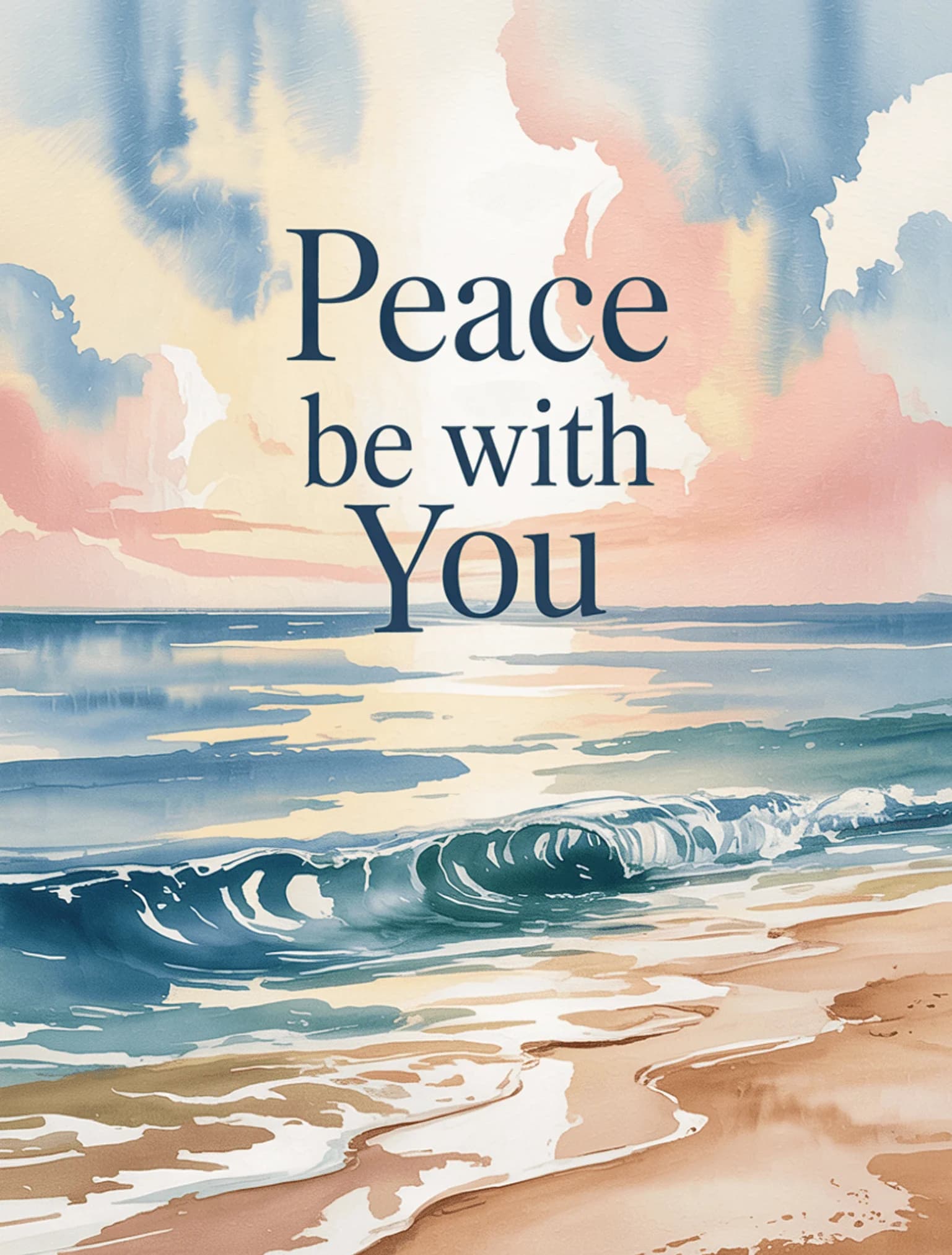 Watercolor Ocean Peace