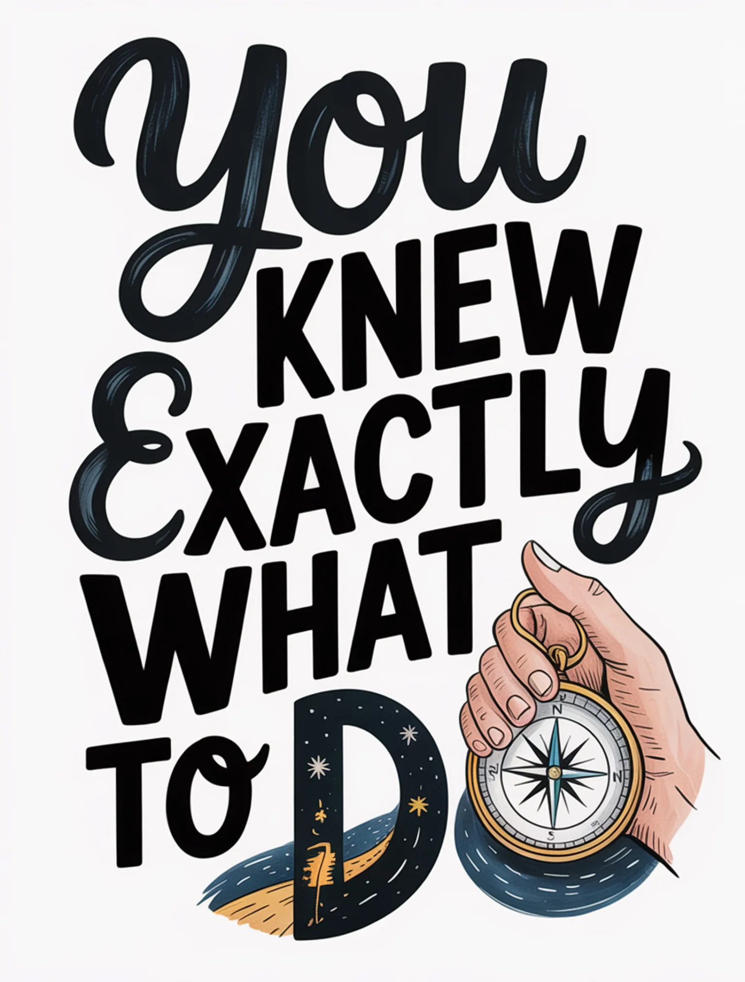 You Knew Exactly What to Do