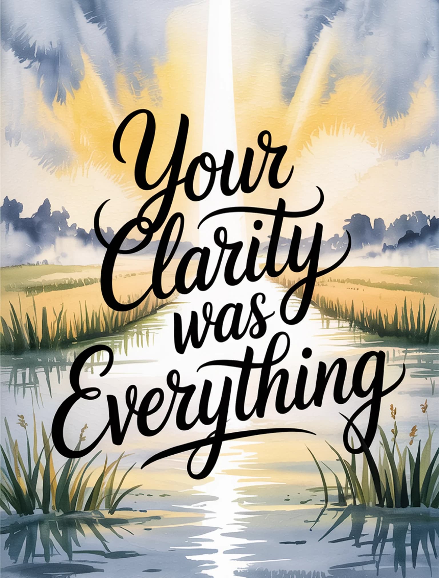 Your Clarity Was Everything