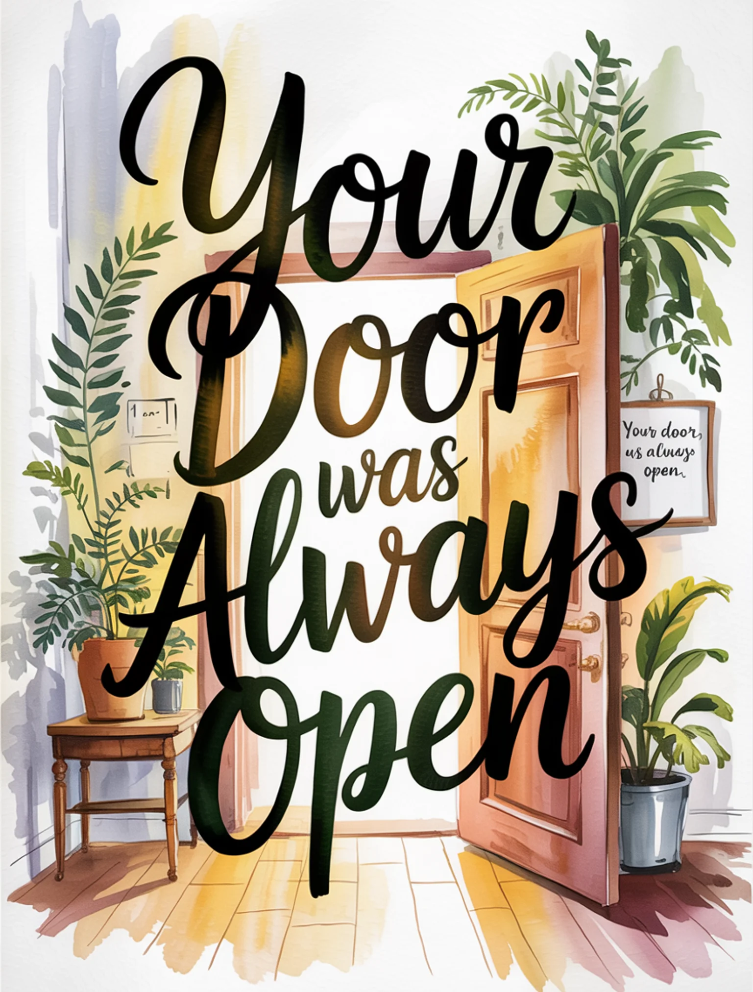 Your Door Was Always Open