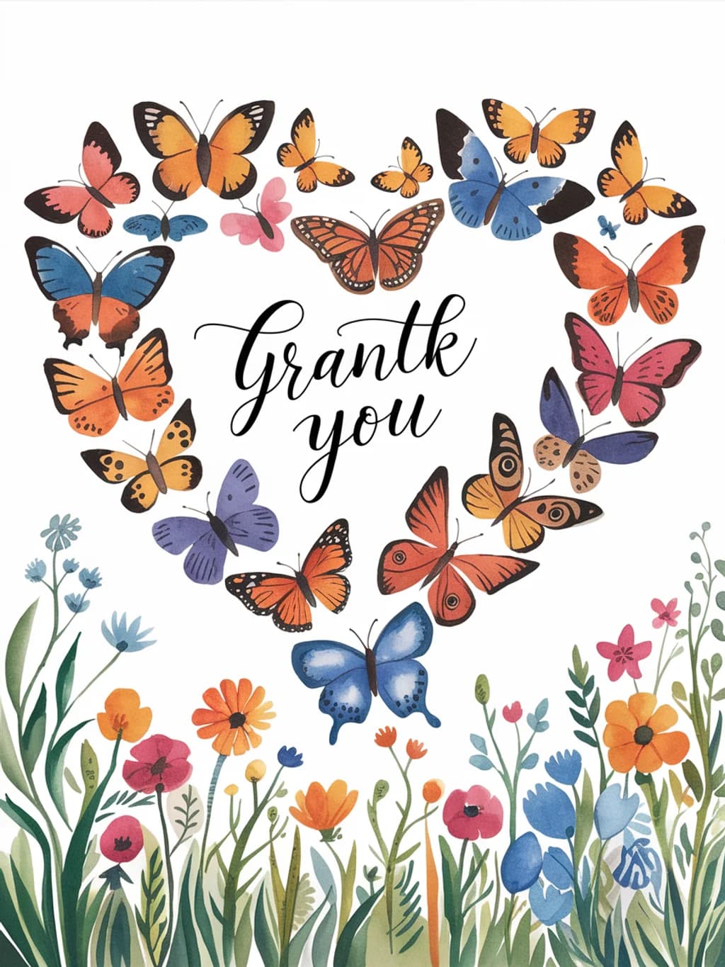 Butterfly Garden Thank You