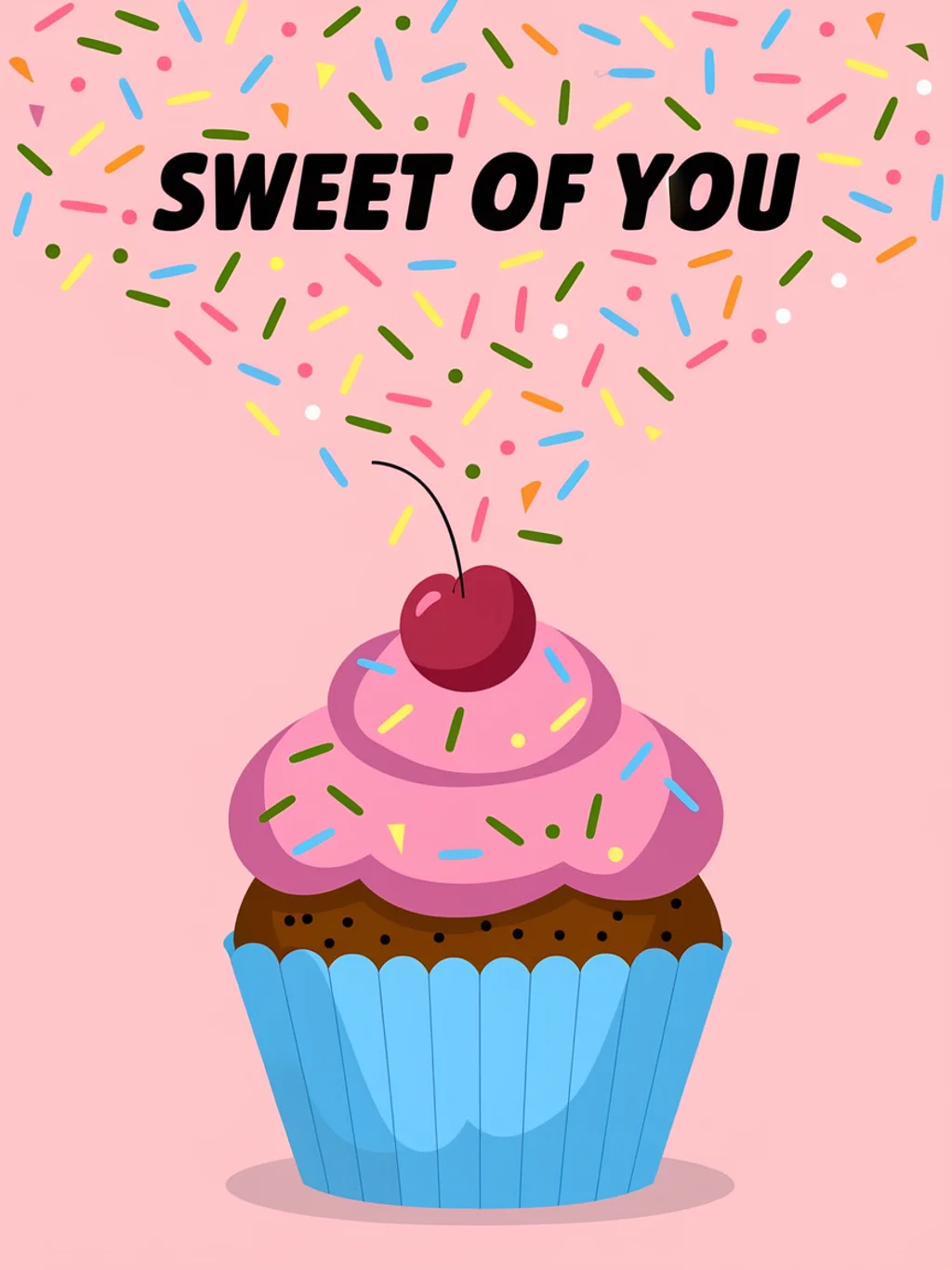 Cupcake Sprinkles Thank You