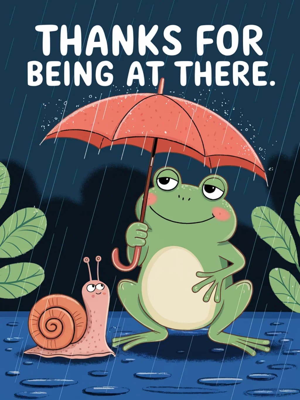 Frog Umbrella Thank You