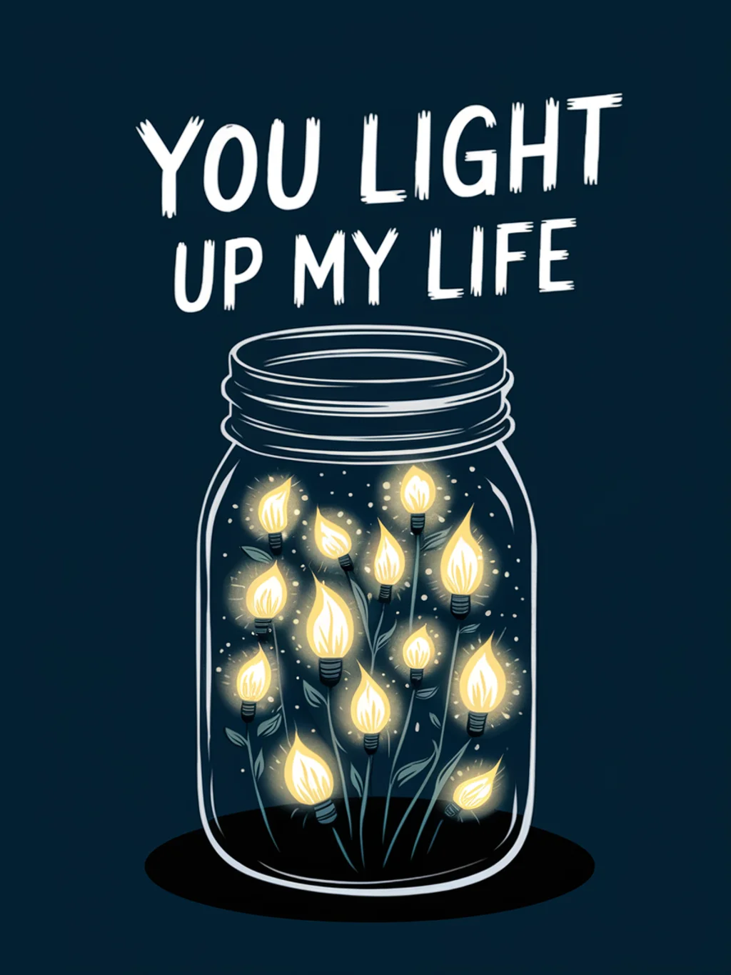 Jar Fireflies Thank You