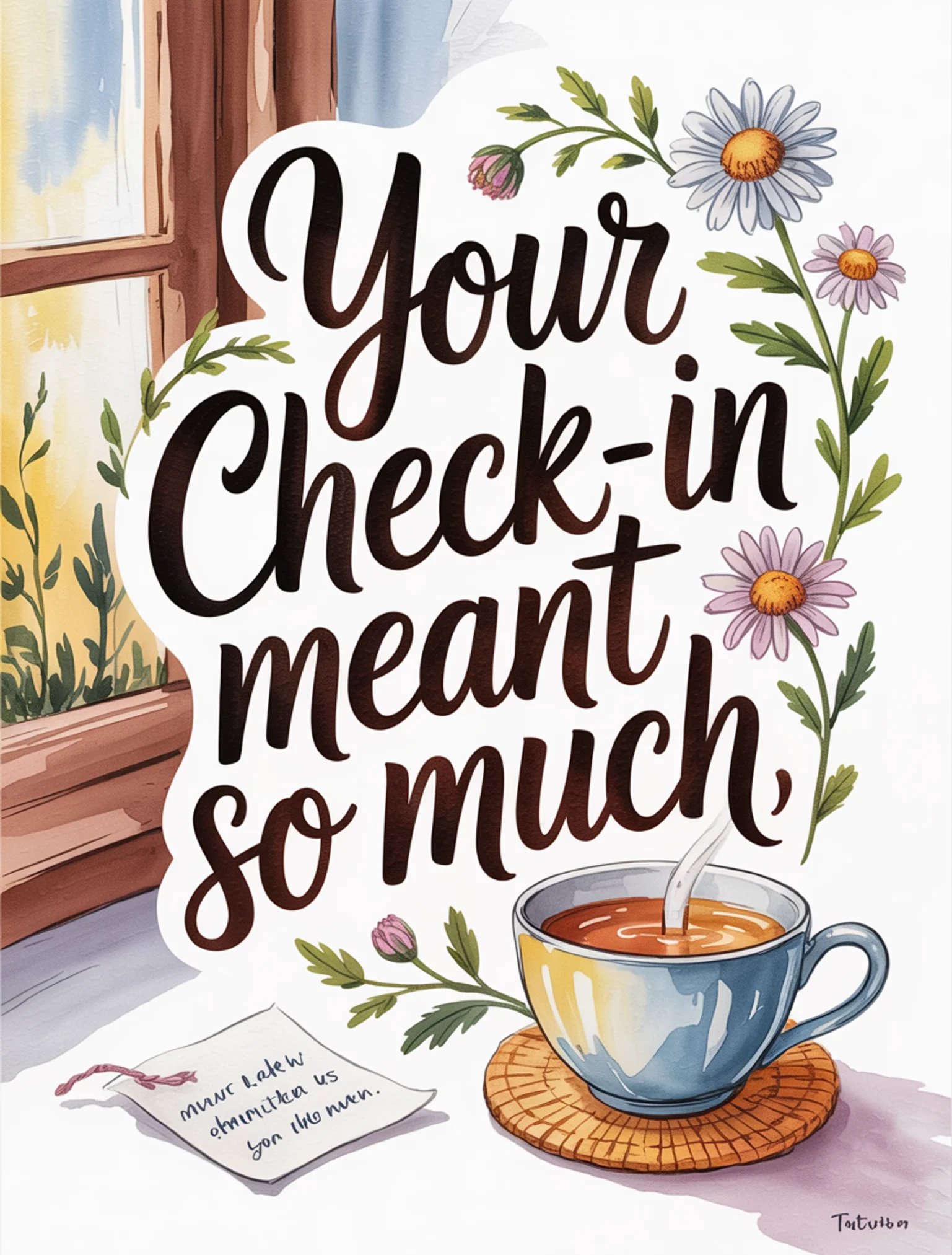 Your Check-In Meant So Much