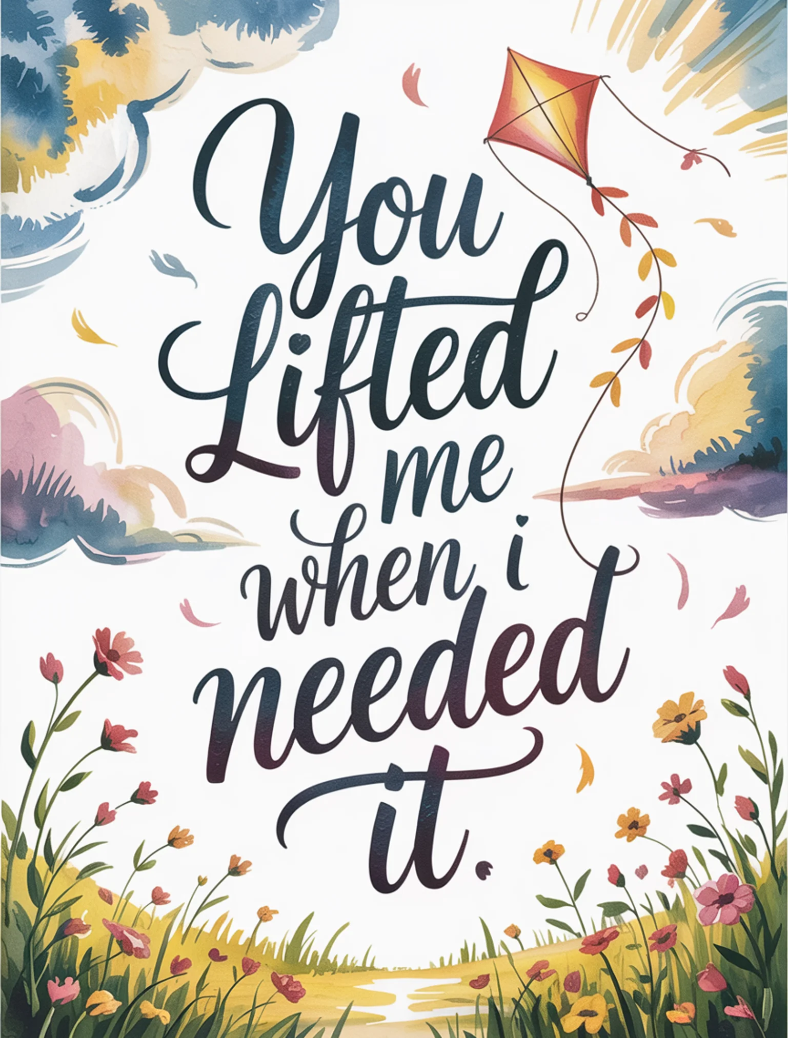 You Lifted Me Up