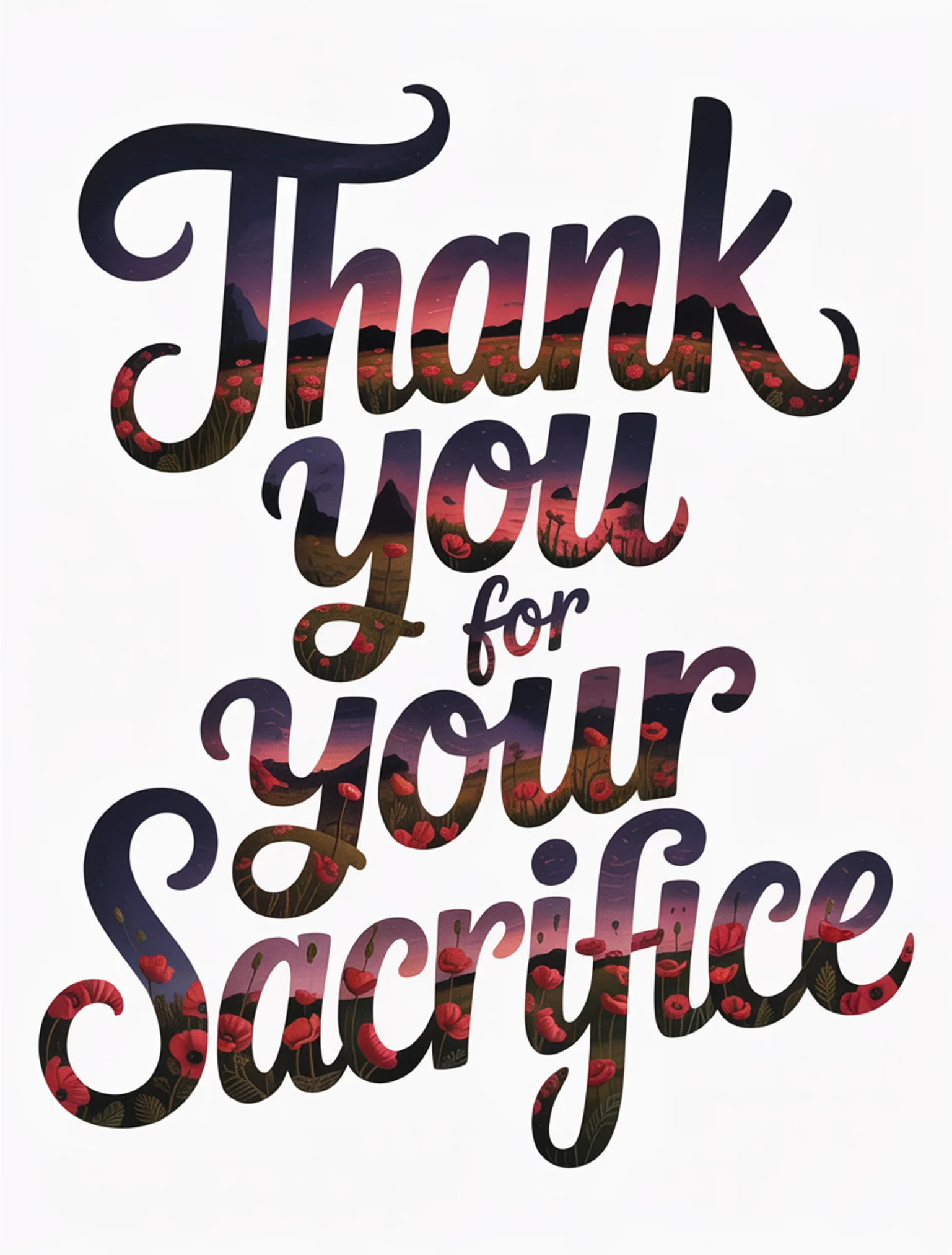 Thank You for Your Sacrifice