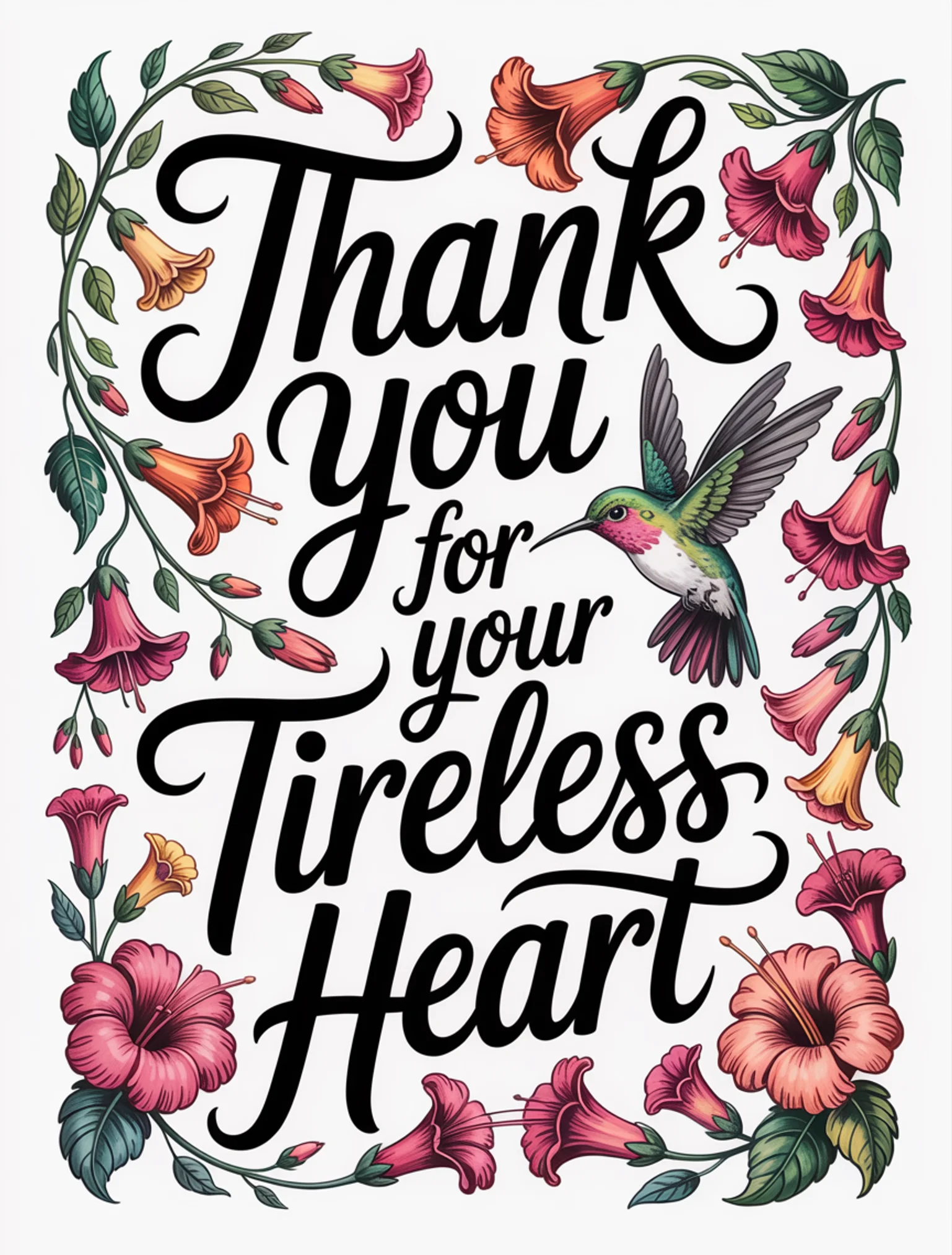 Thank You for Your Tireless Heart