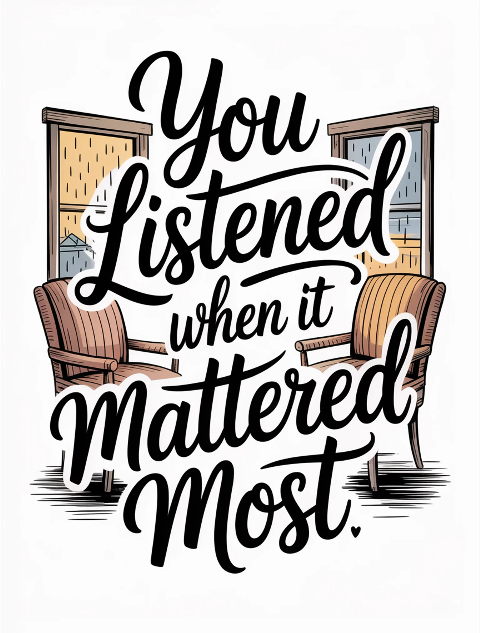 You Listened When It Mattered Most