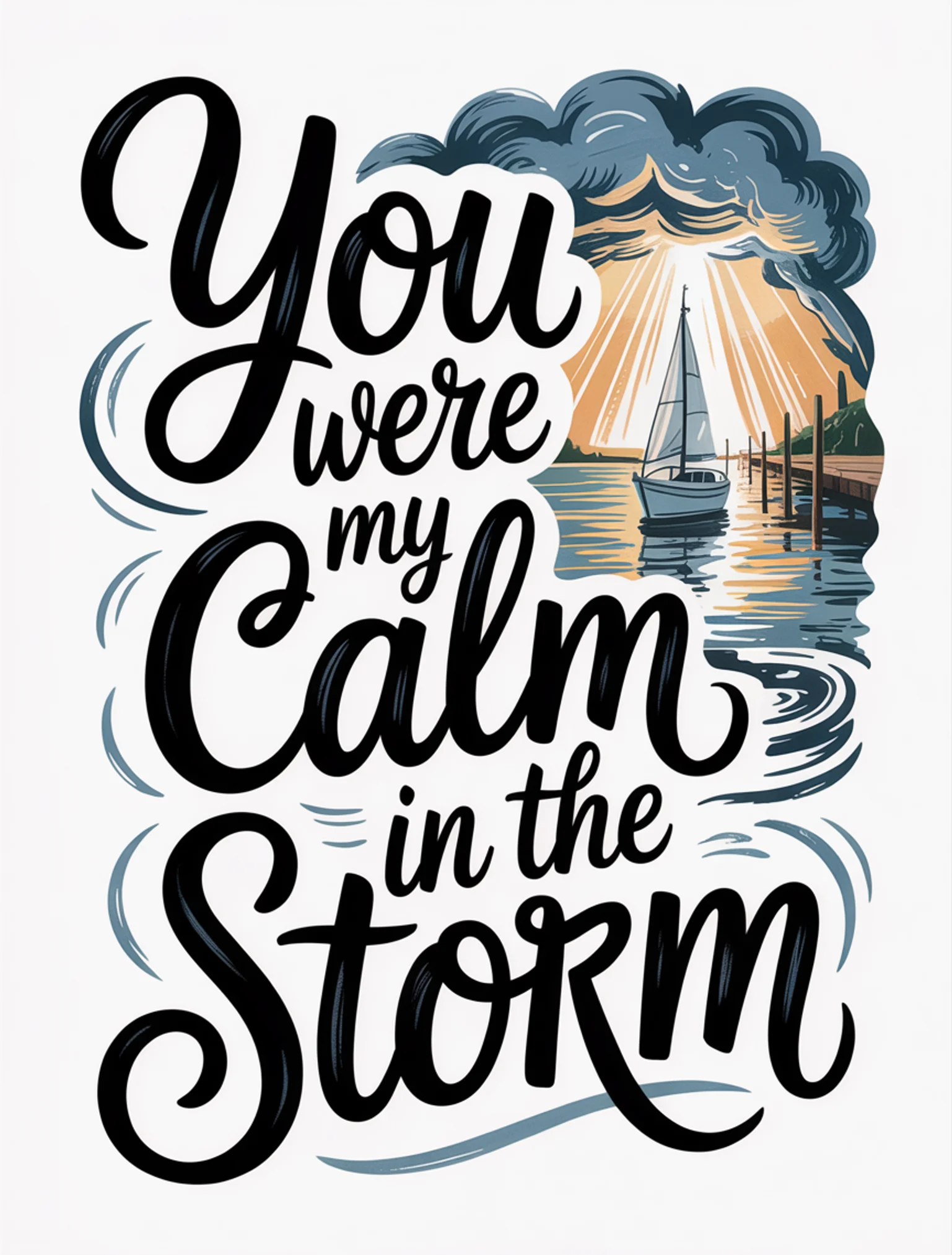 You Were My Calm in the Storm