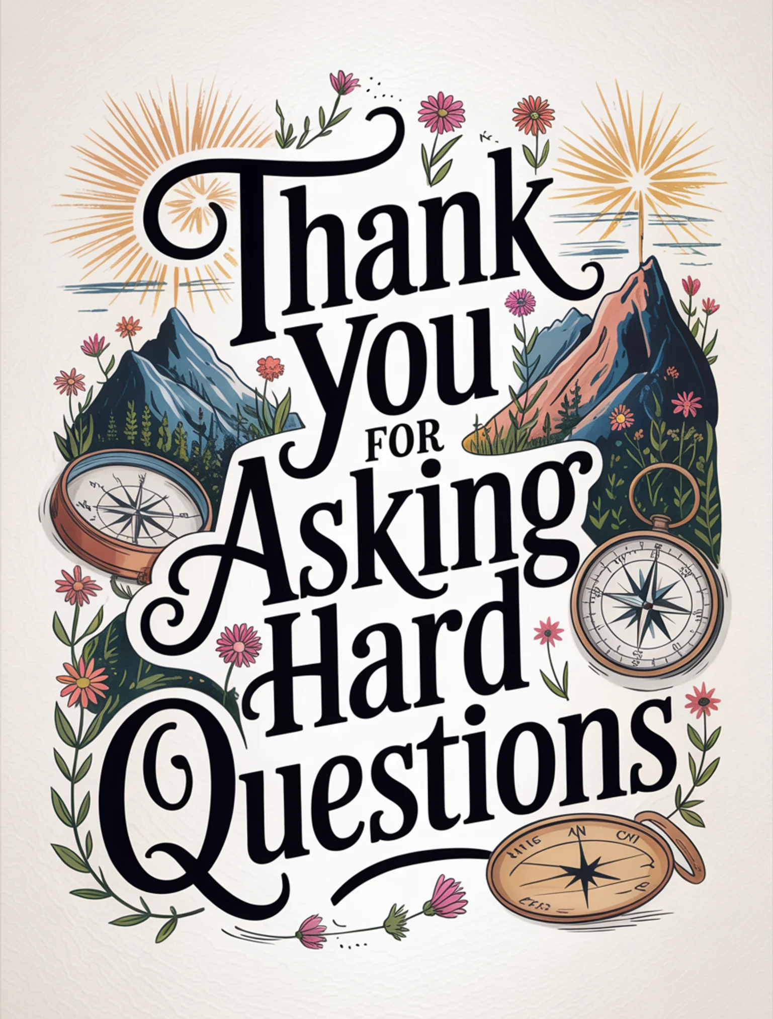 Thank You for Asking Hard Questions