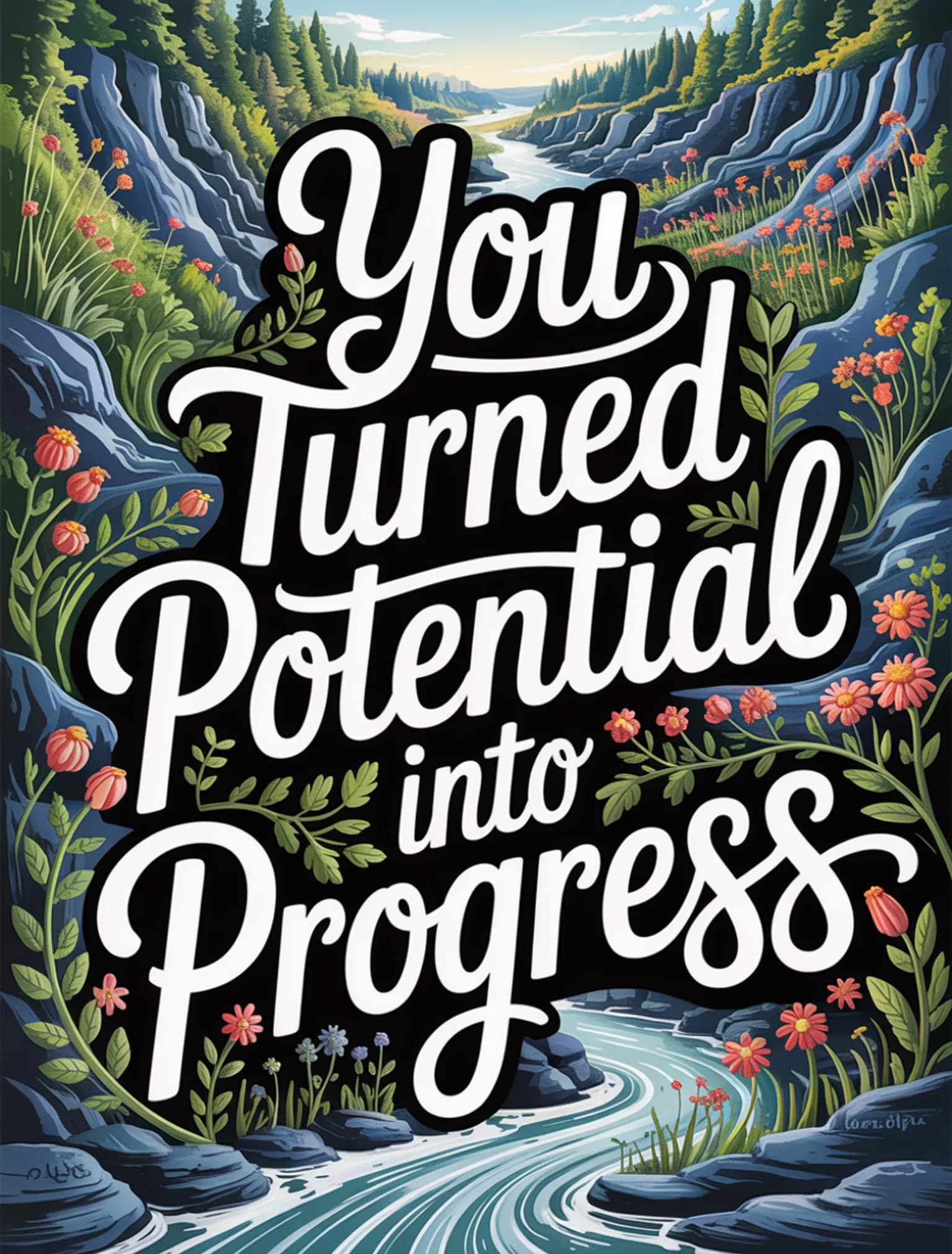 You Turned Potential Into Progress