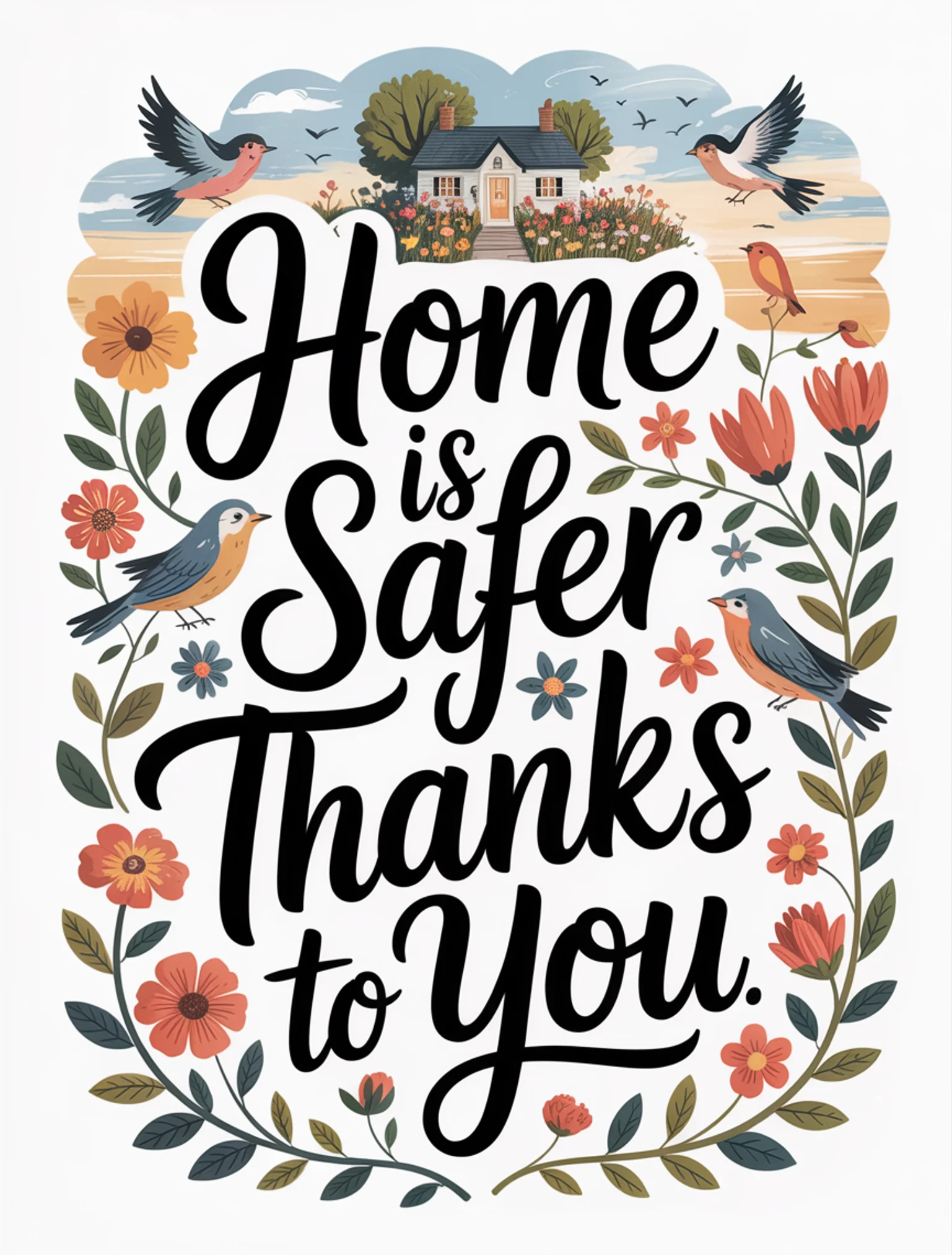 Home Is Safer Thanks to You