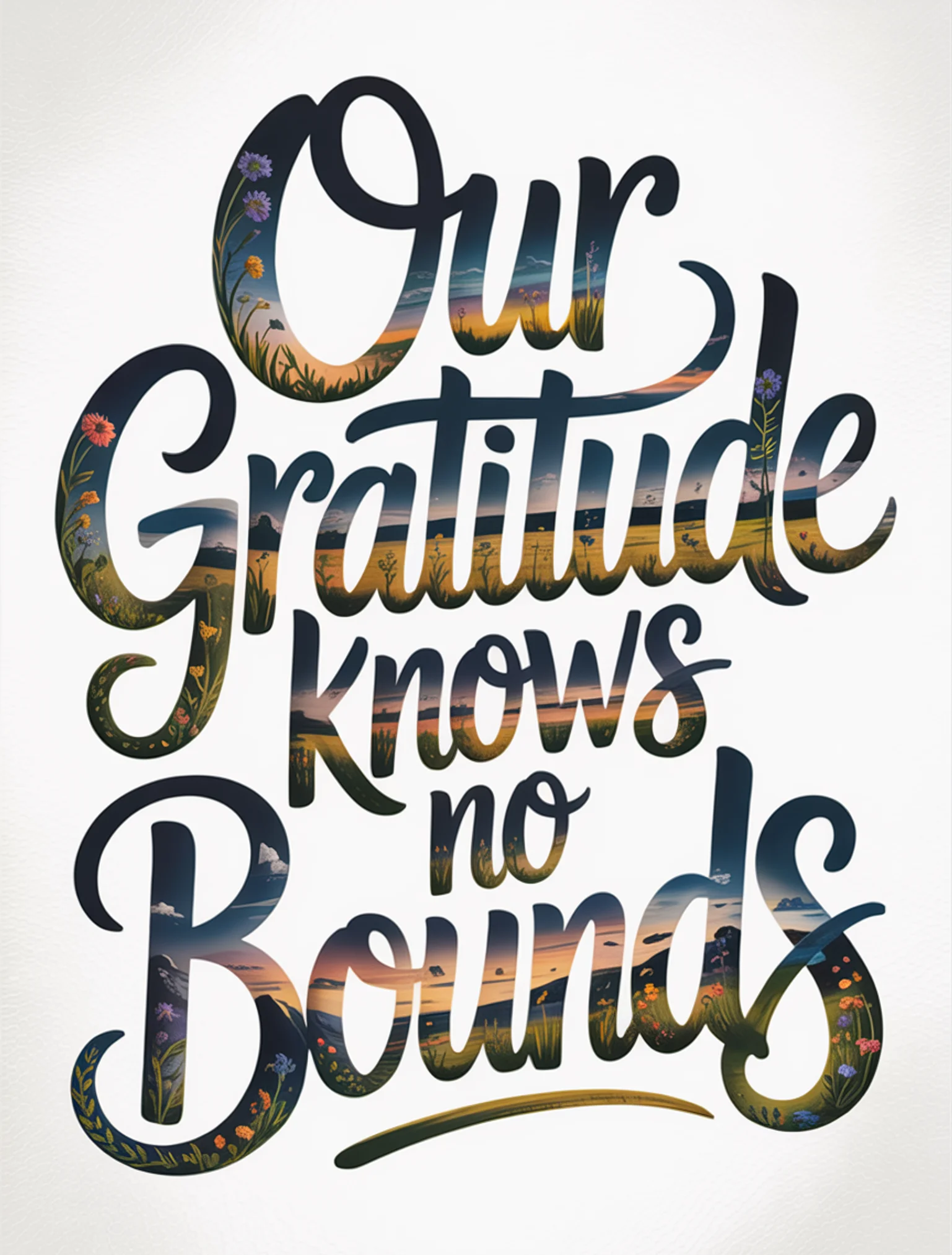 Our Gratitude Knows No Bounds