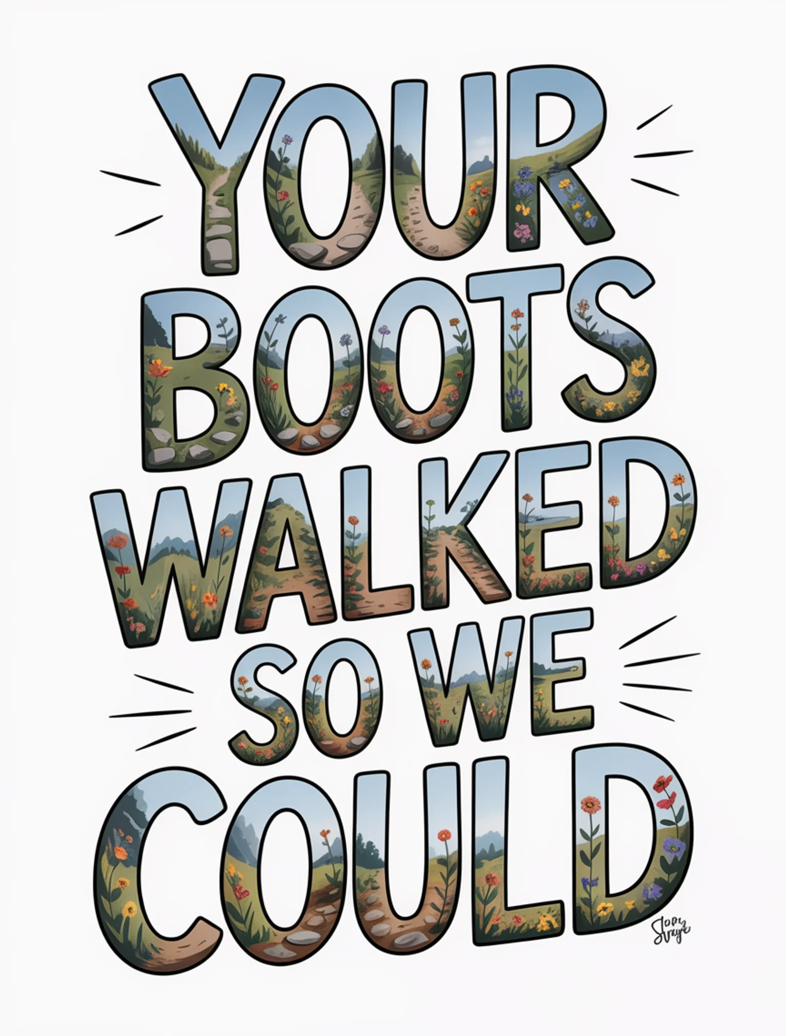Your Boots Walked So We Could