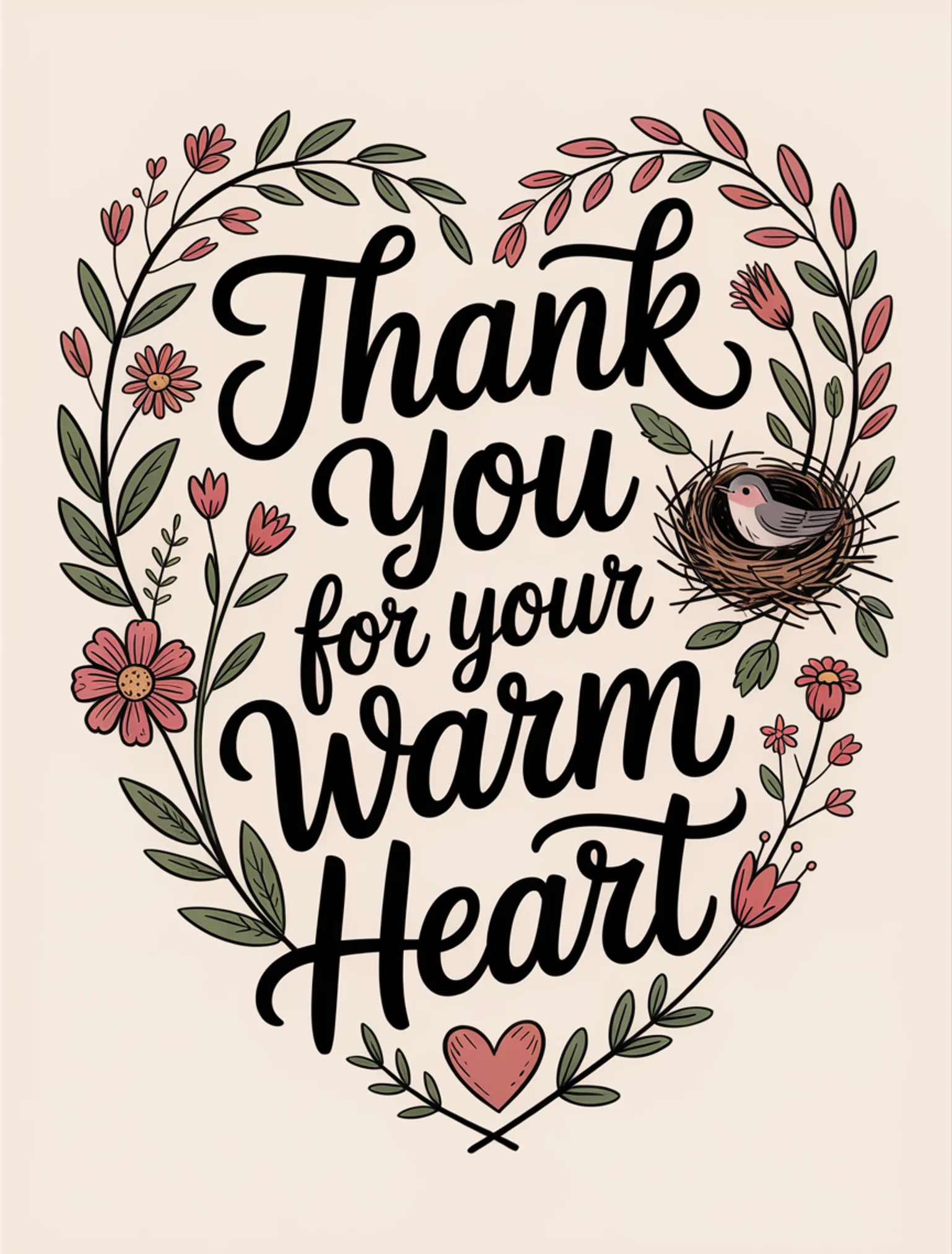 Thank You for Your Warm Heart