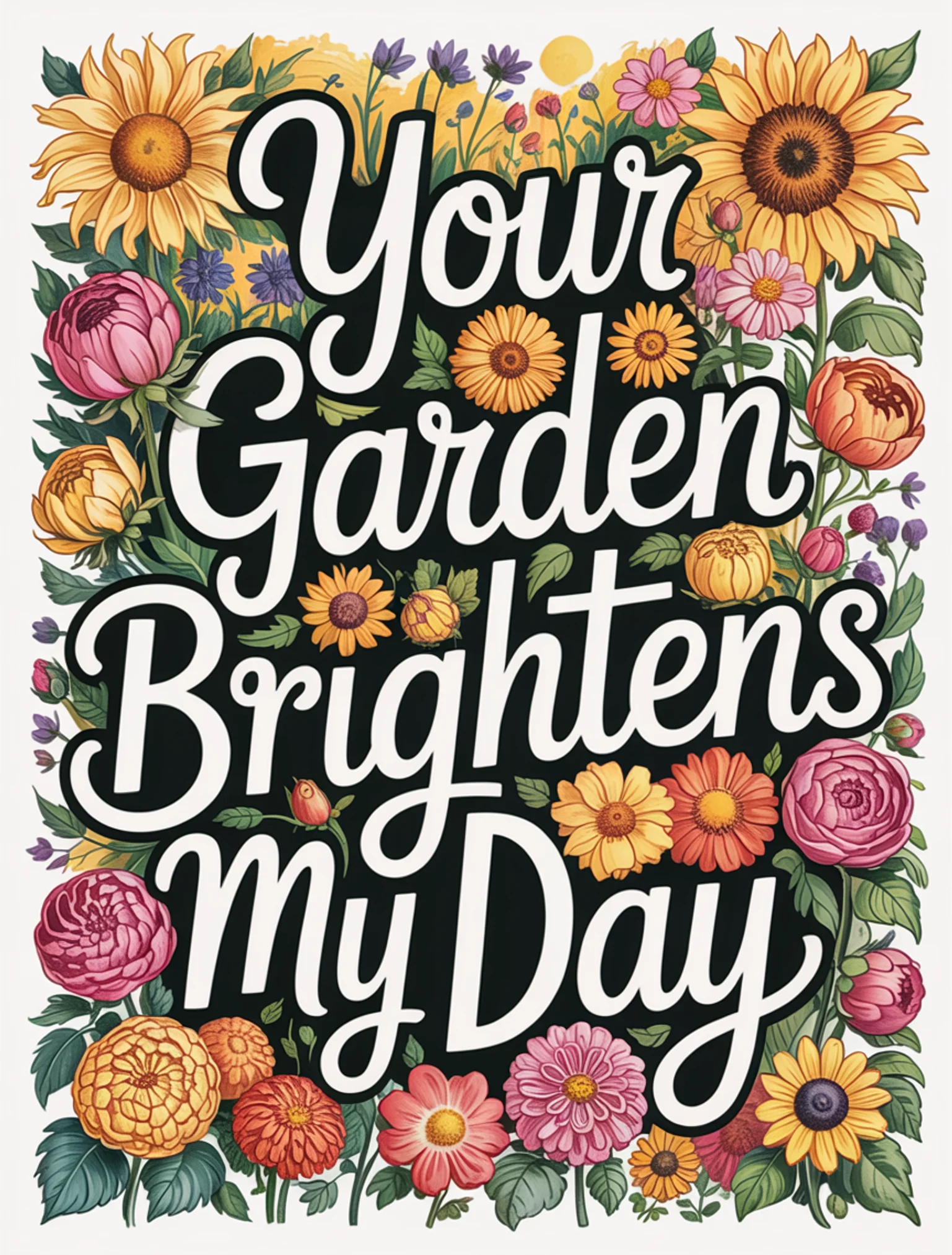 Your Garden Brightens My Day