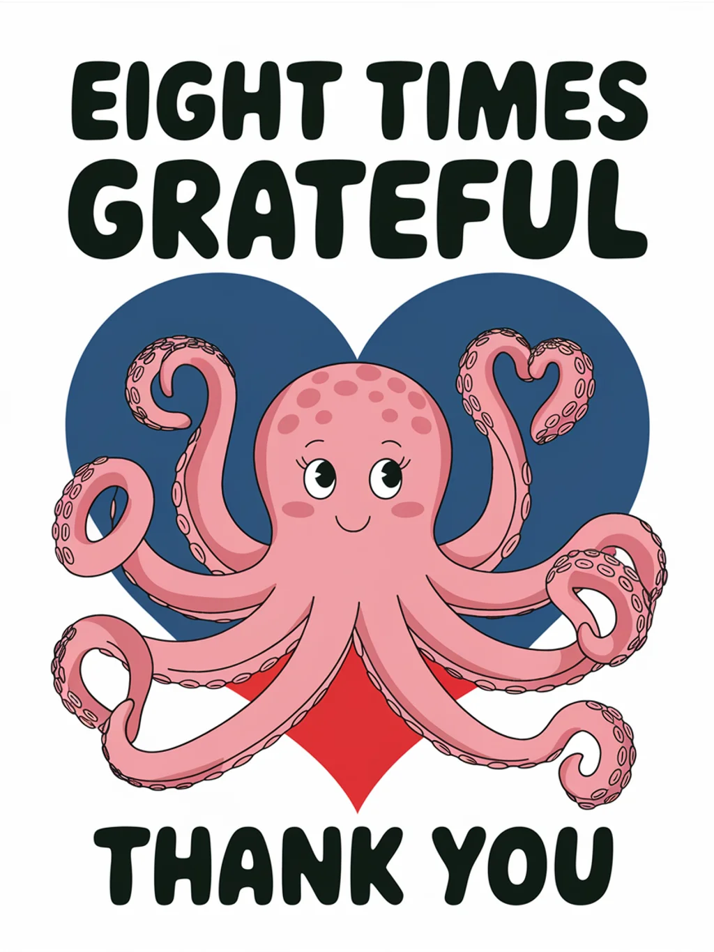 Octopus Hearts Thank You