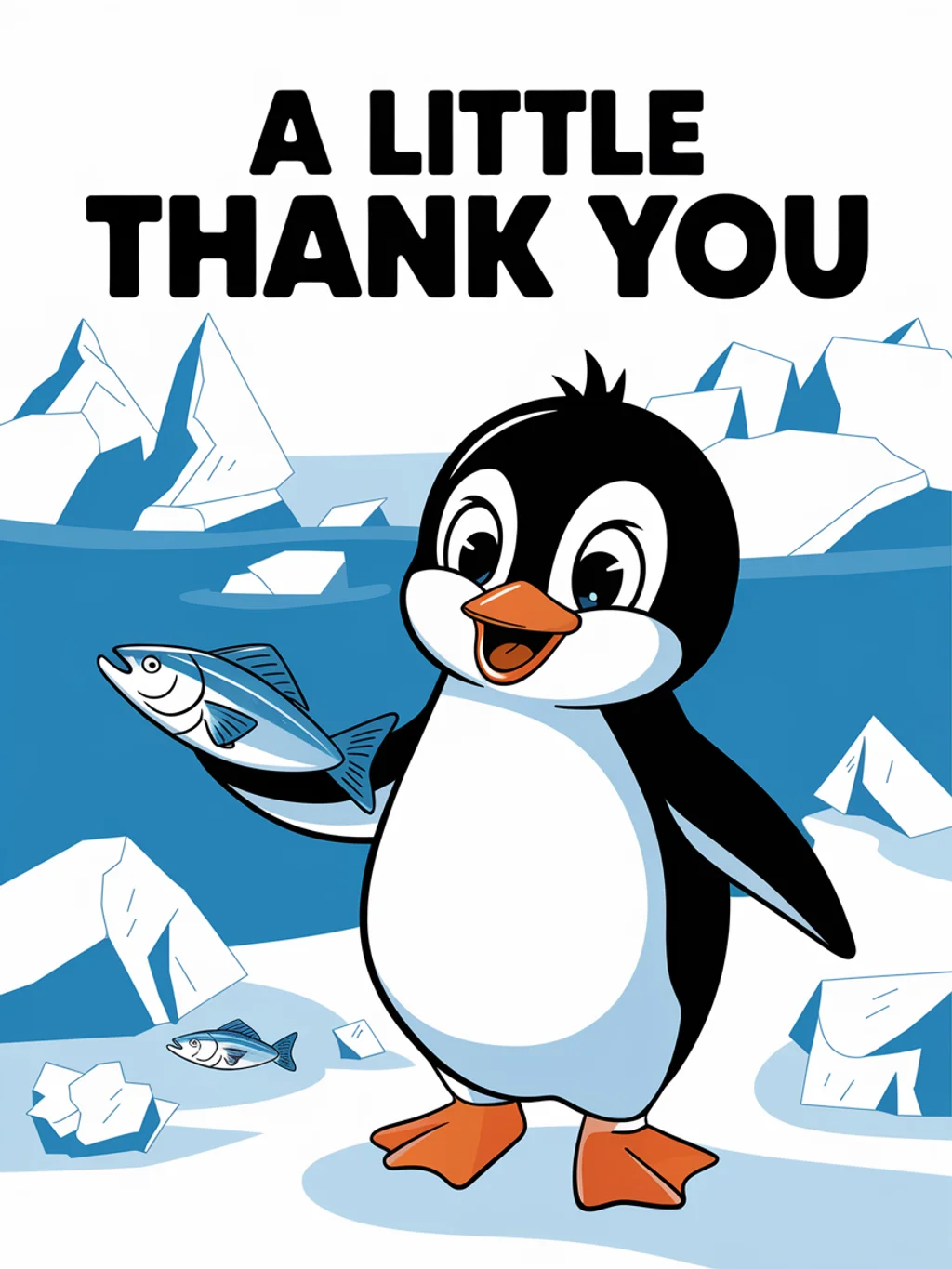 Penguin Fish Thank You