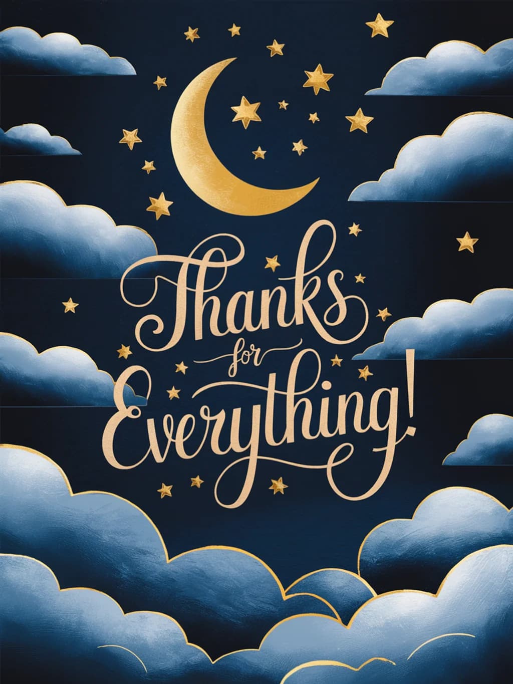 Stars Moon Thank You