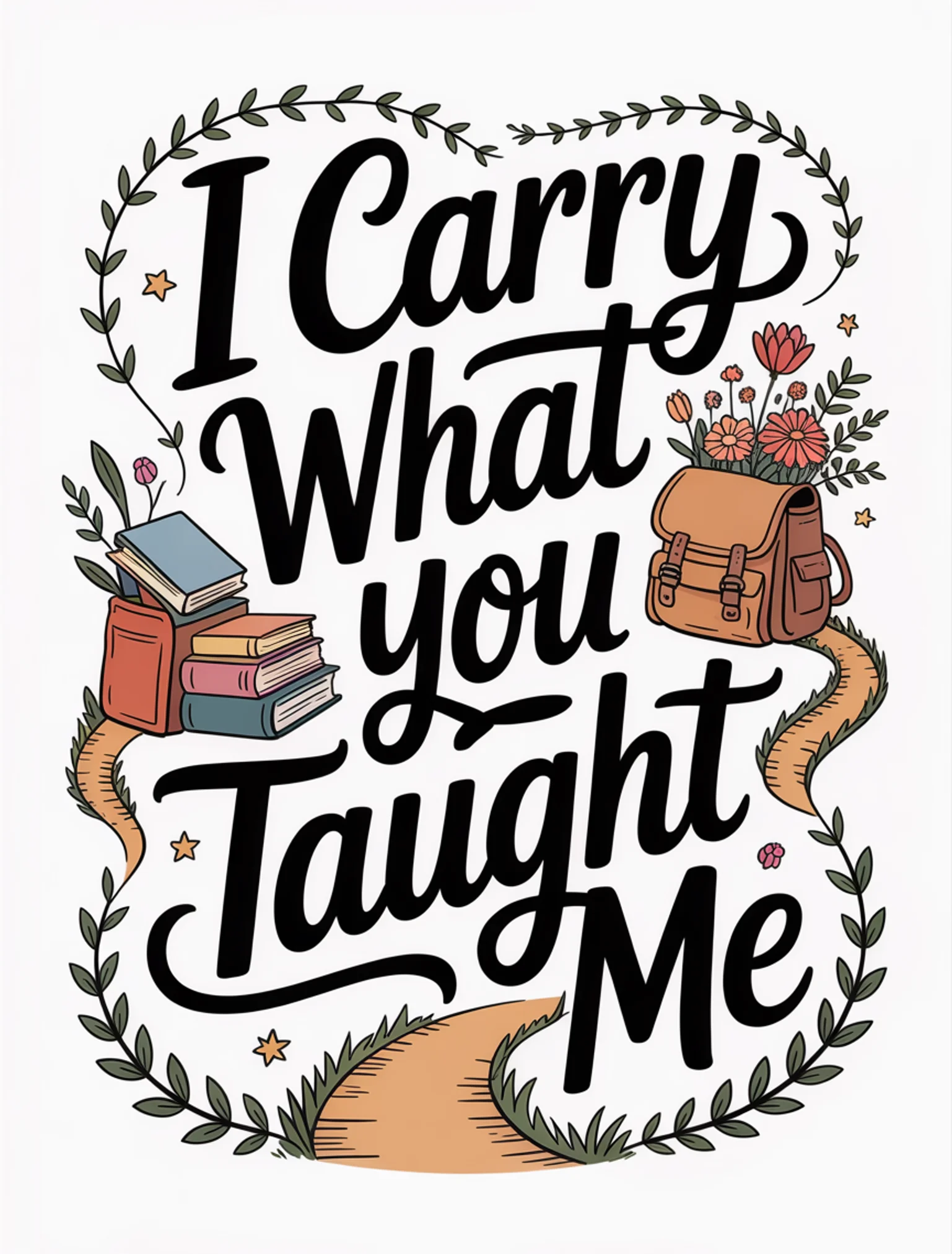 I Carry What You Taught Me