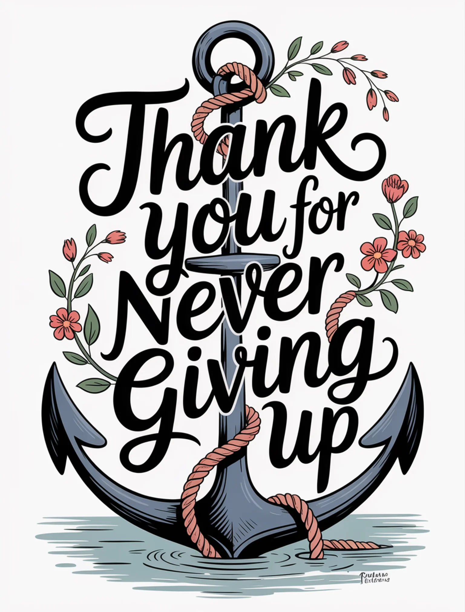 Thank You for Never Giving Up