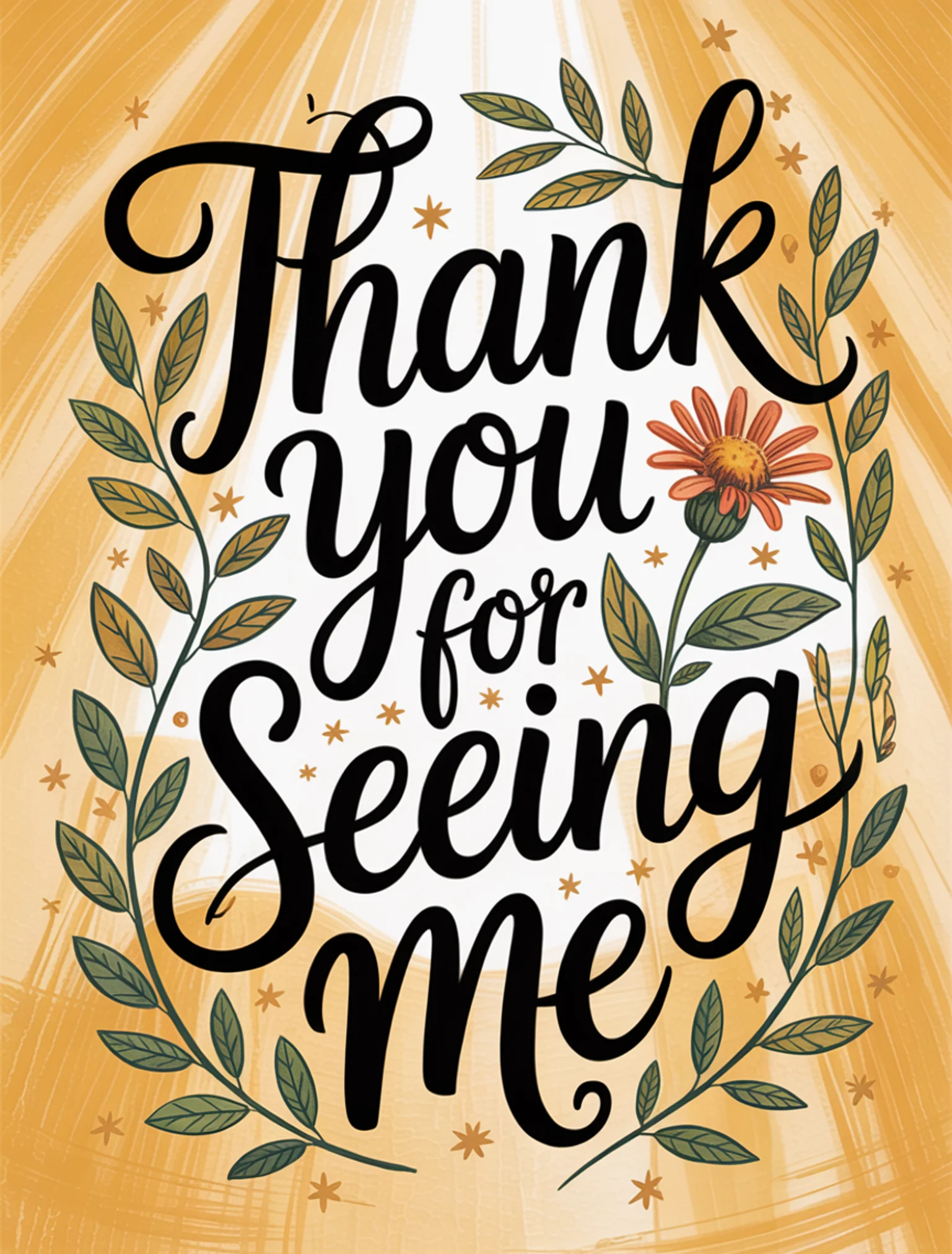 Thank You for Seeing Me