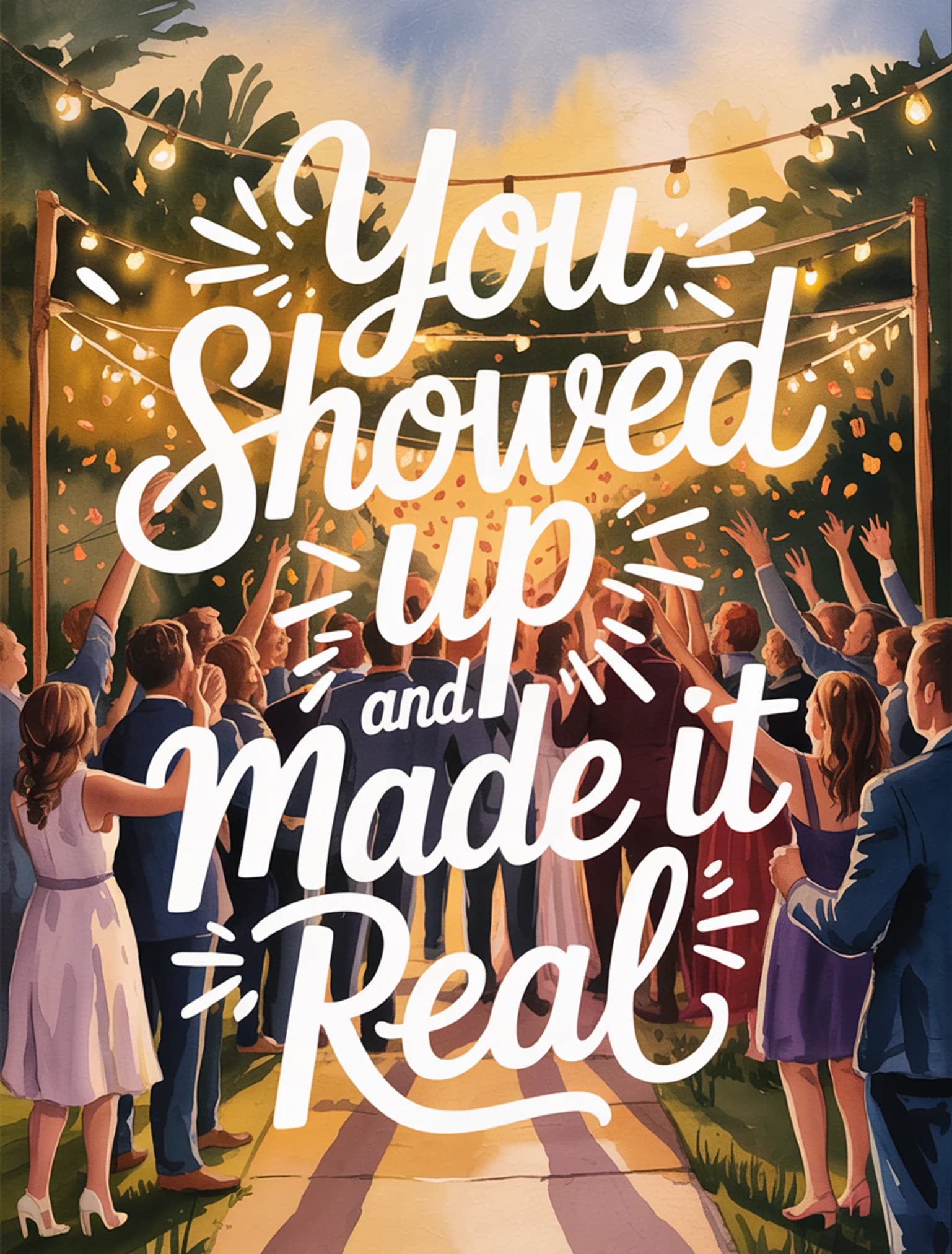 You Showed Up and Made It Real