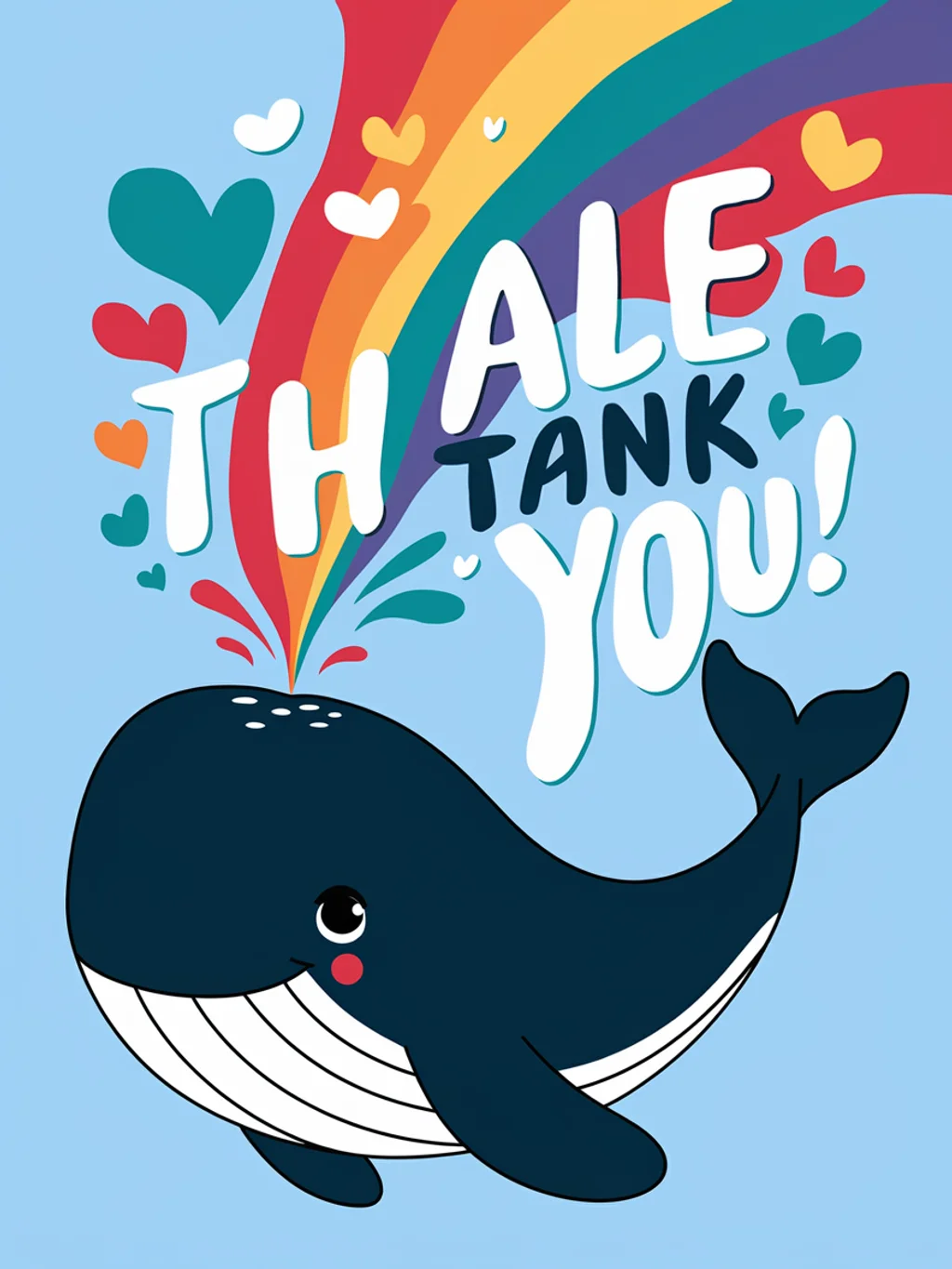Whale Spray Thank You