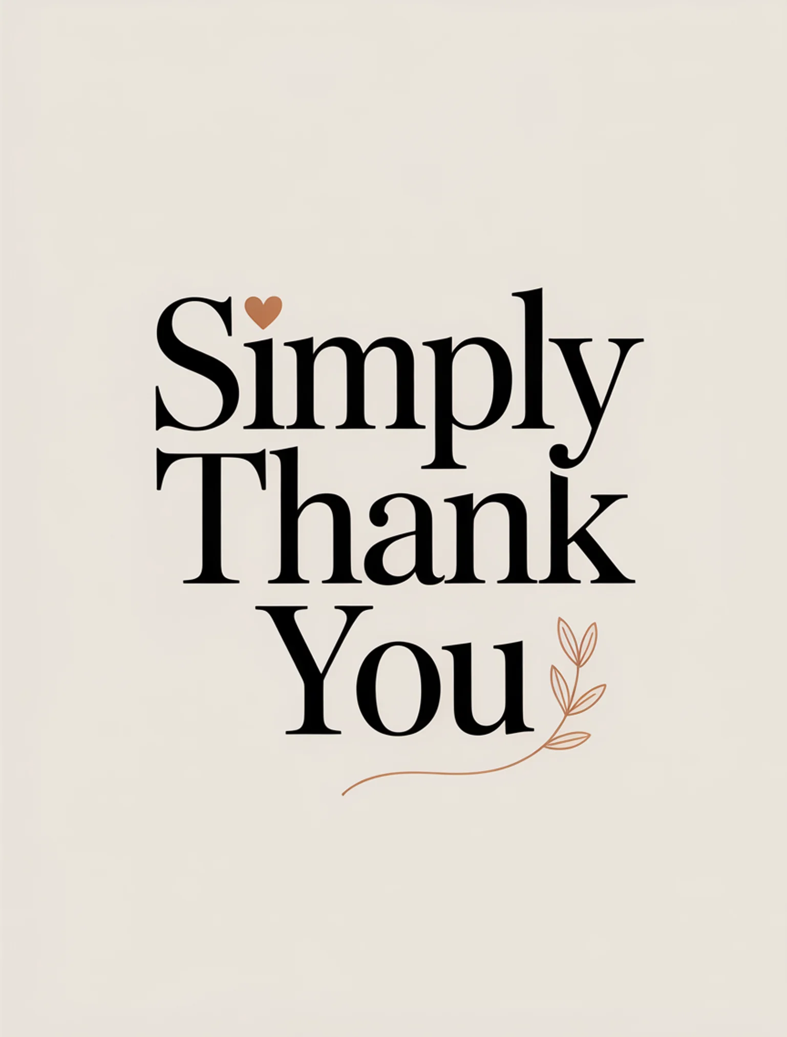 Simply Thank You
