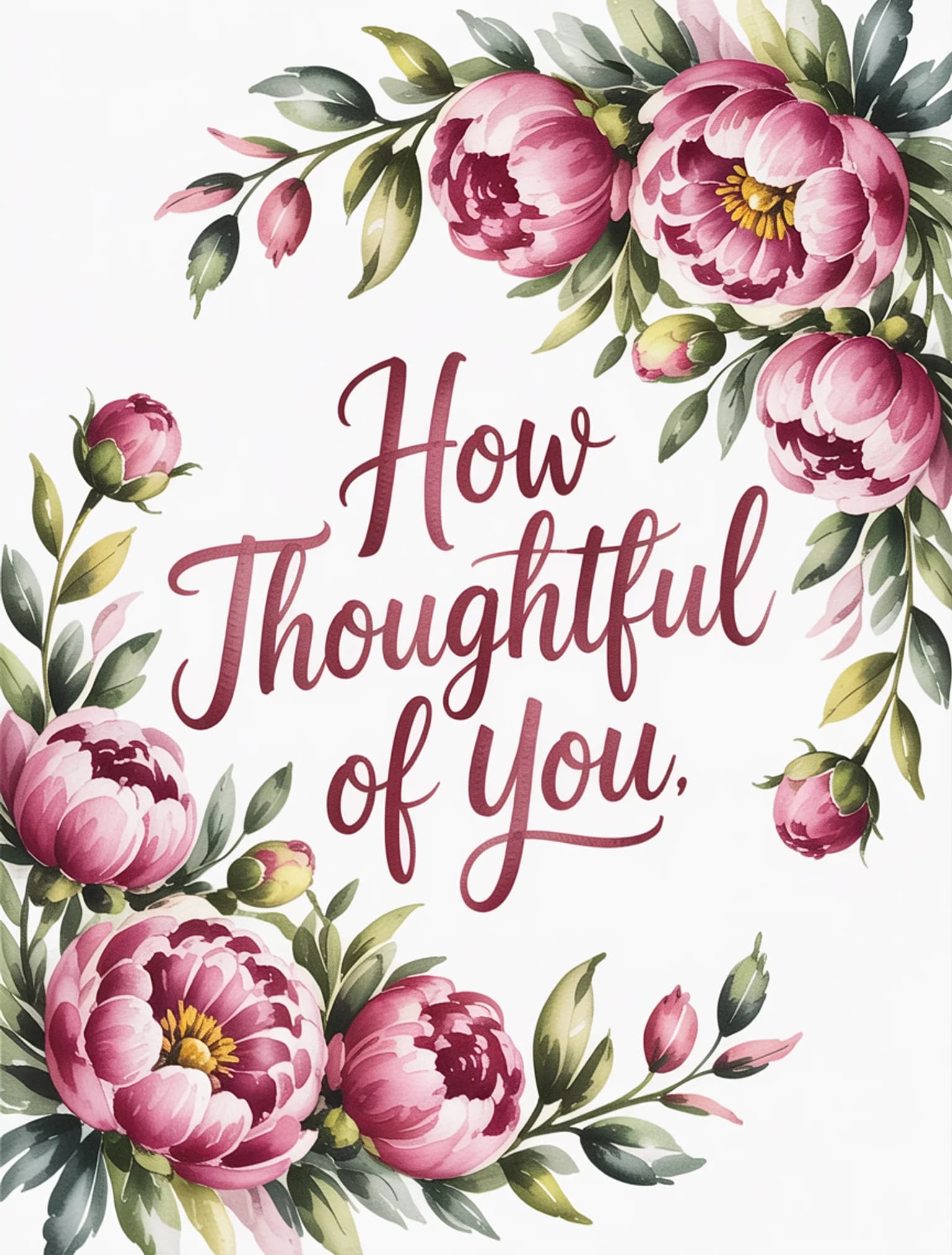 How Thoughtful of You