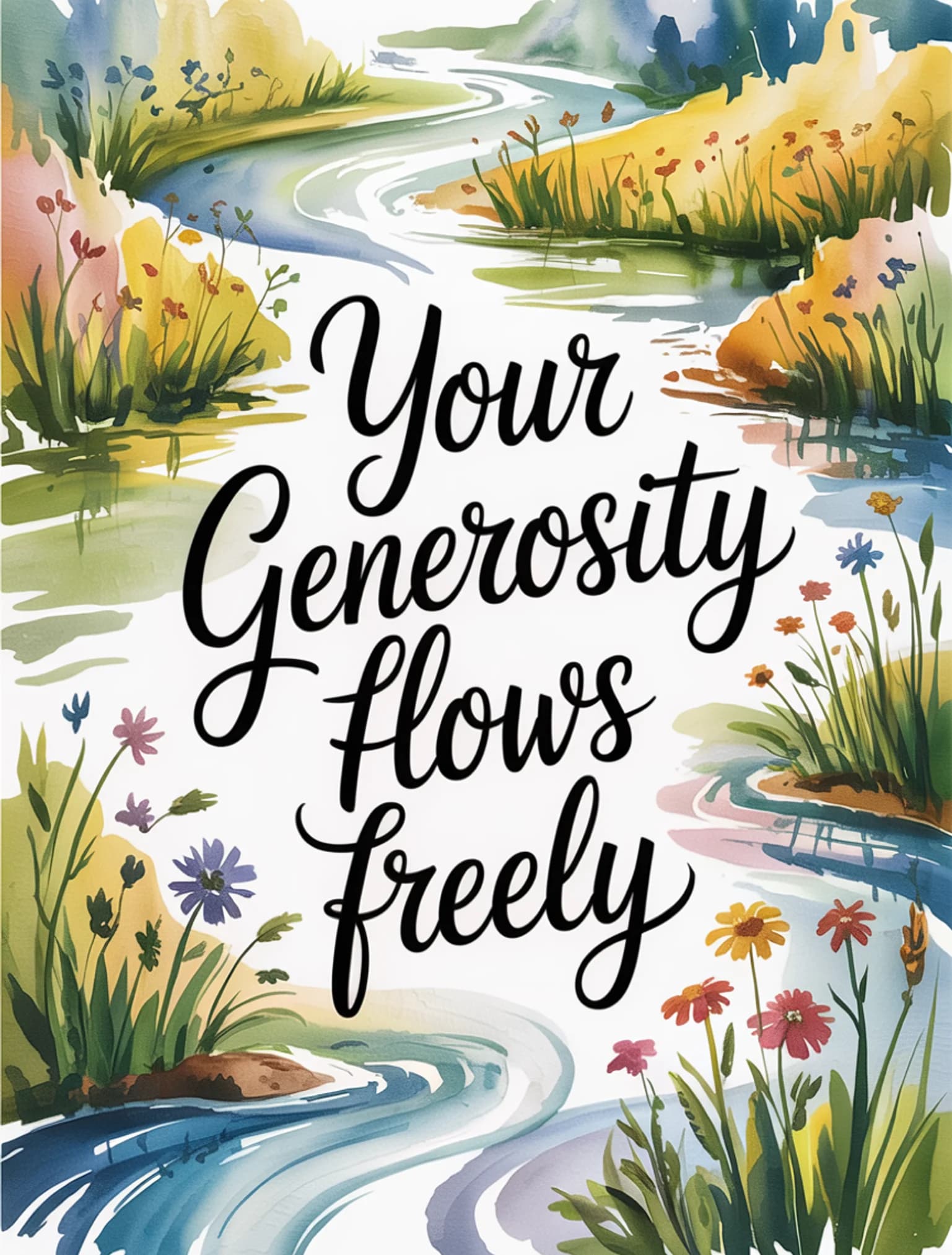 Flowing Generosity