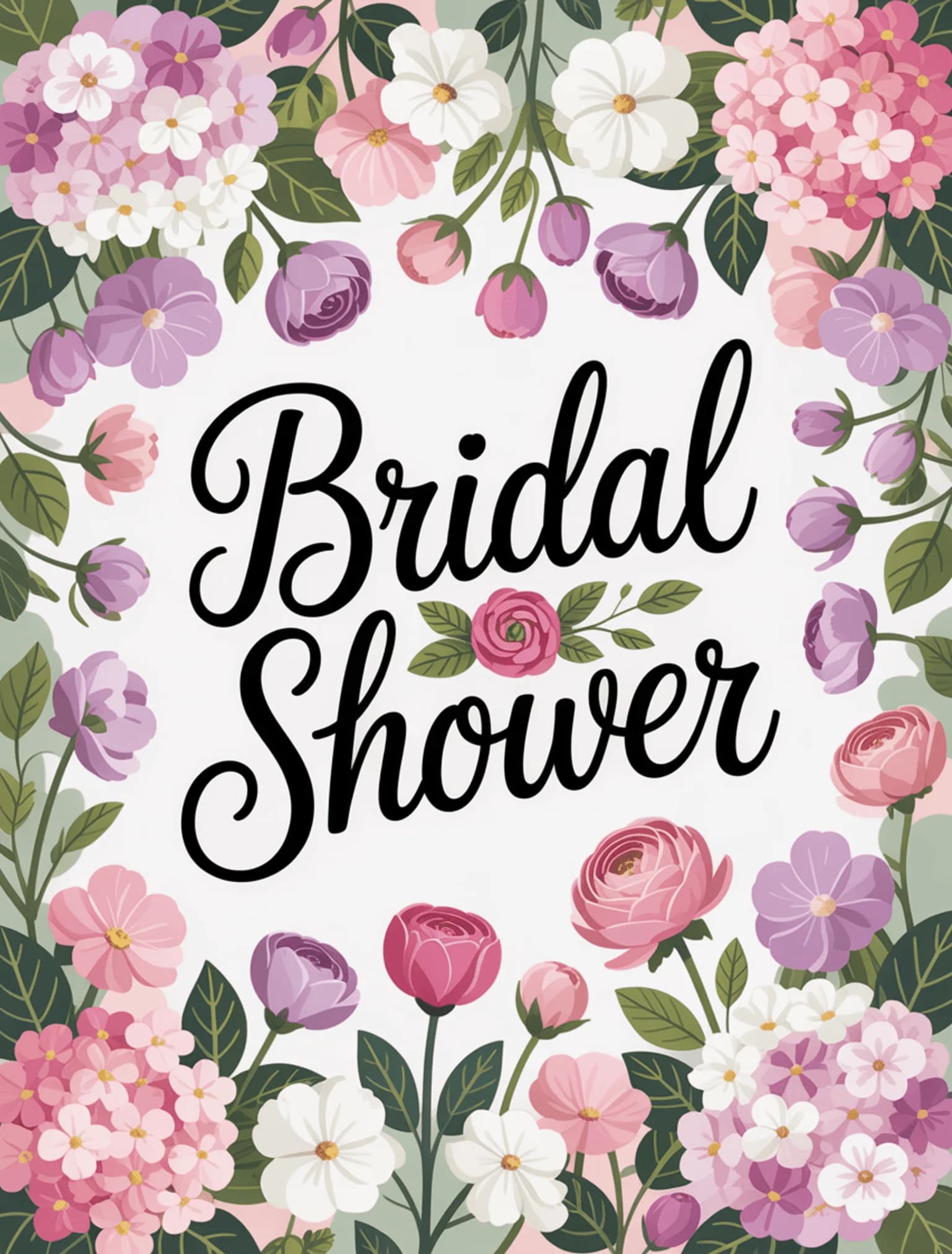 Bridal Shower Floral Garden