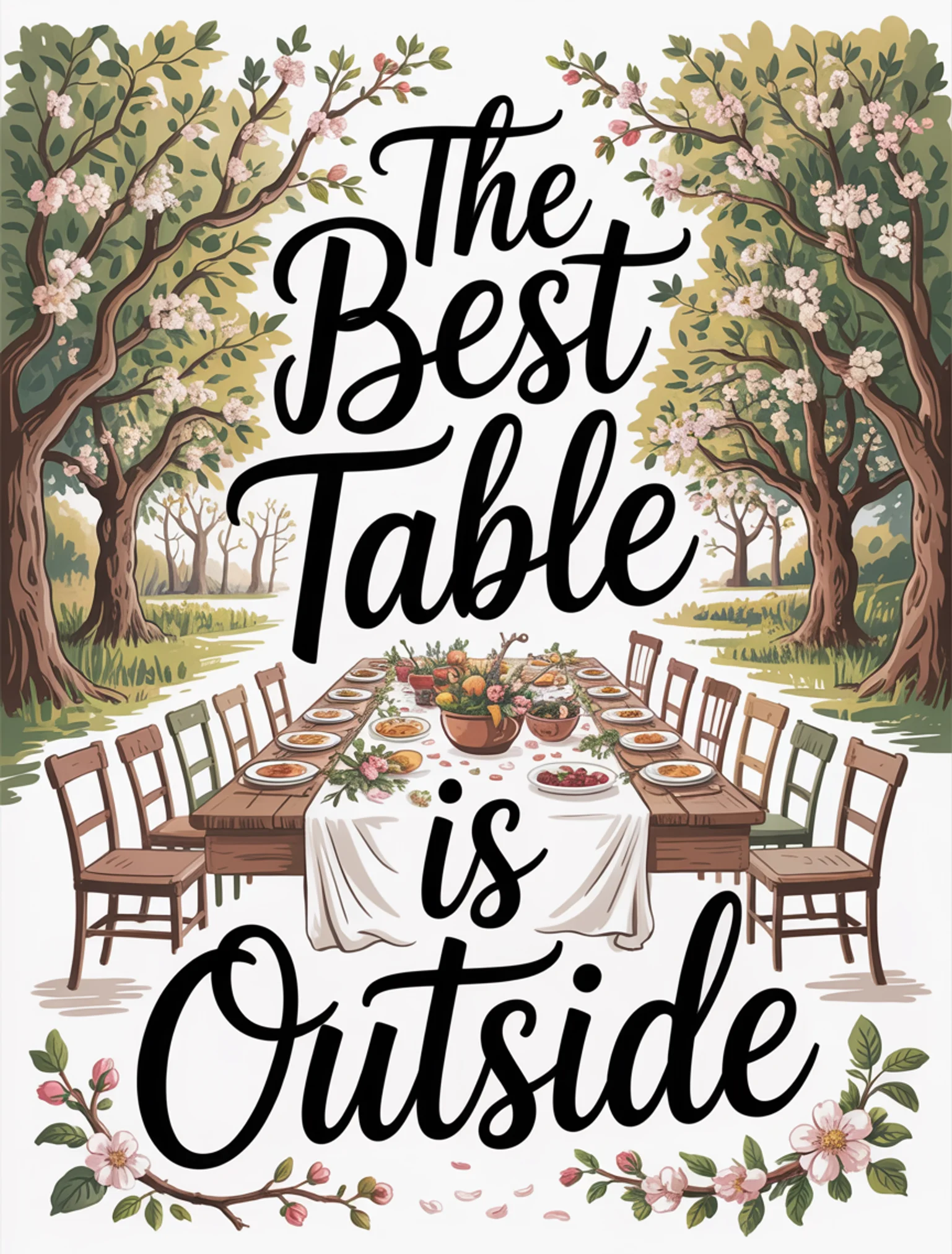 Table Under the Trees