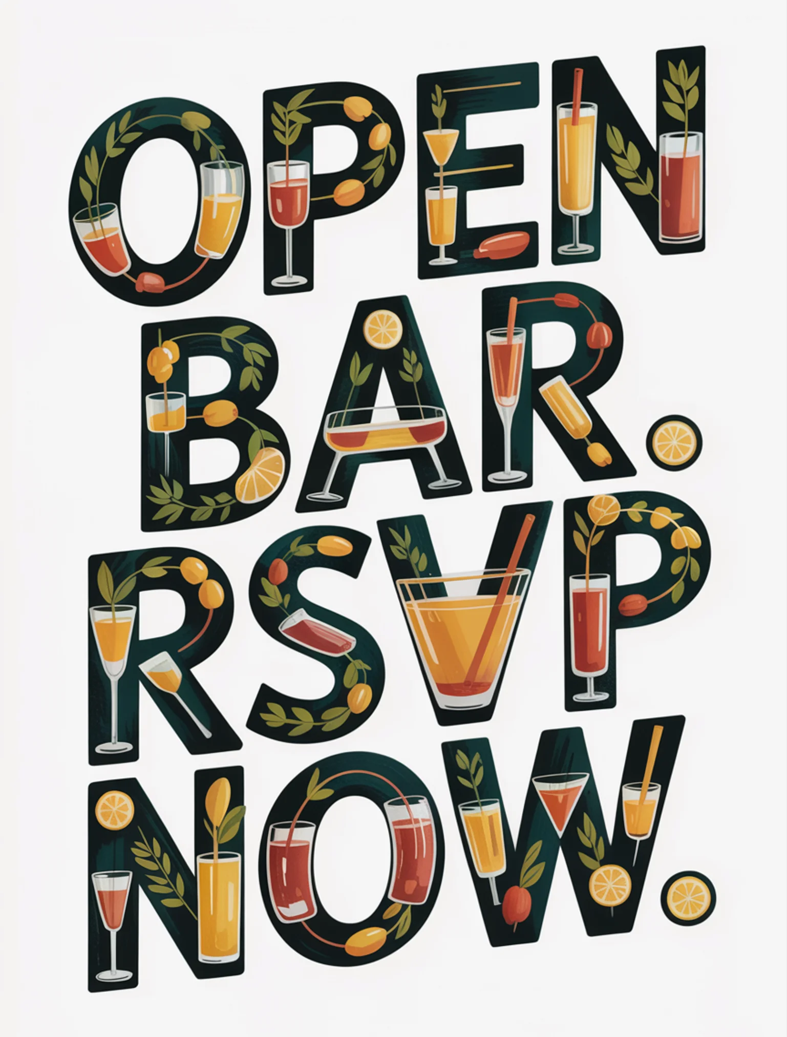 Open Bar. RSVP Now.