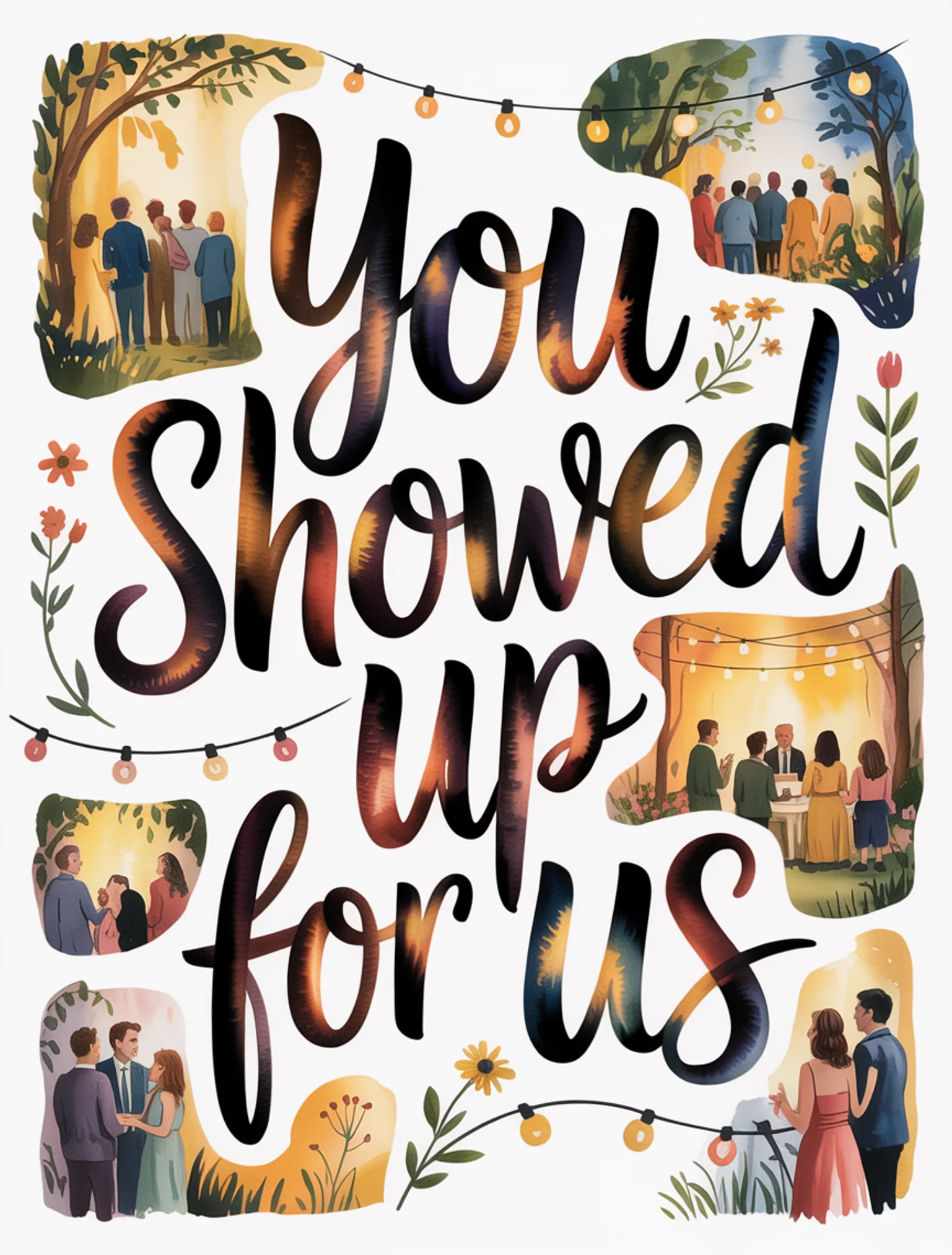 You Showed Up For Us