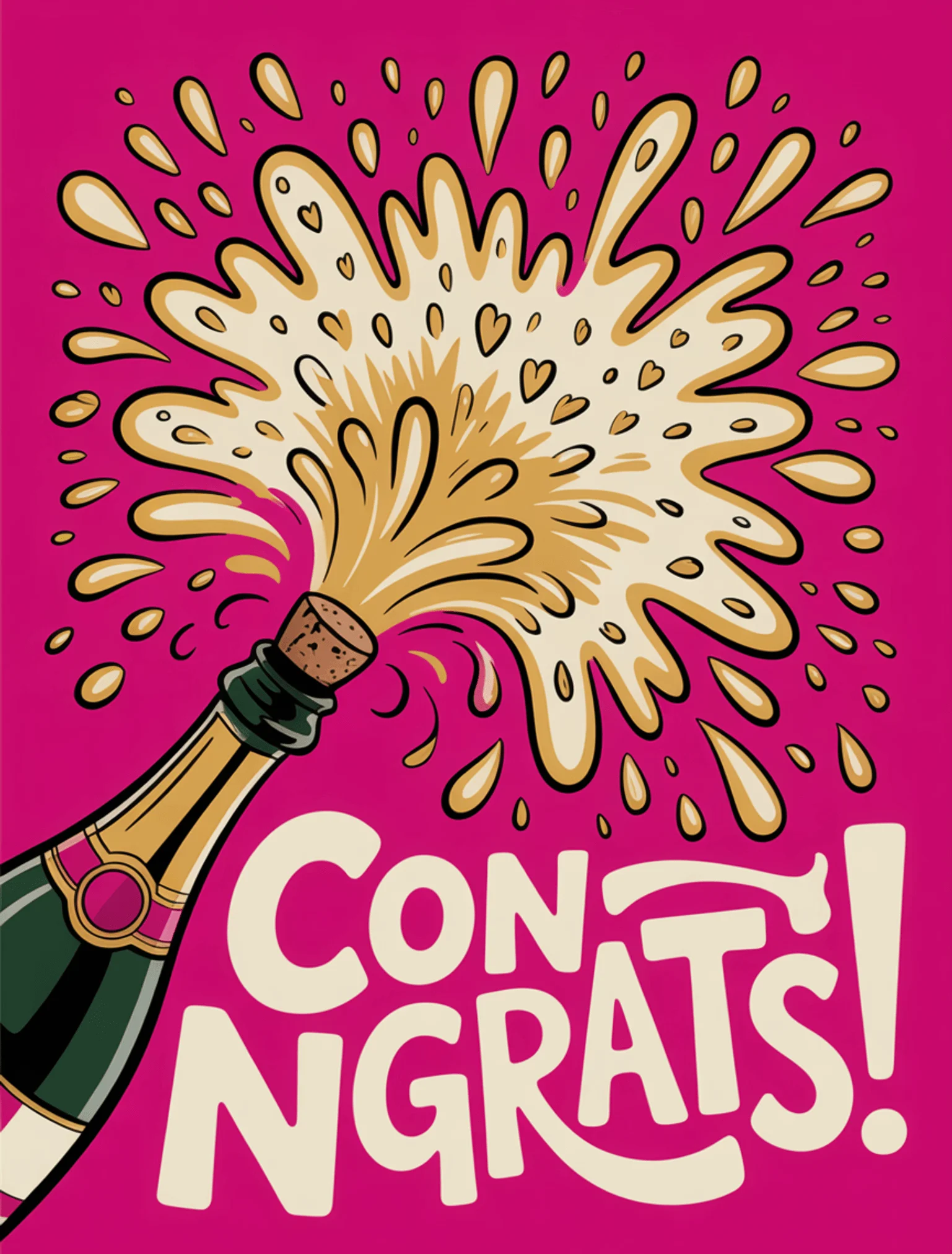 Champagne Bottle Pop