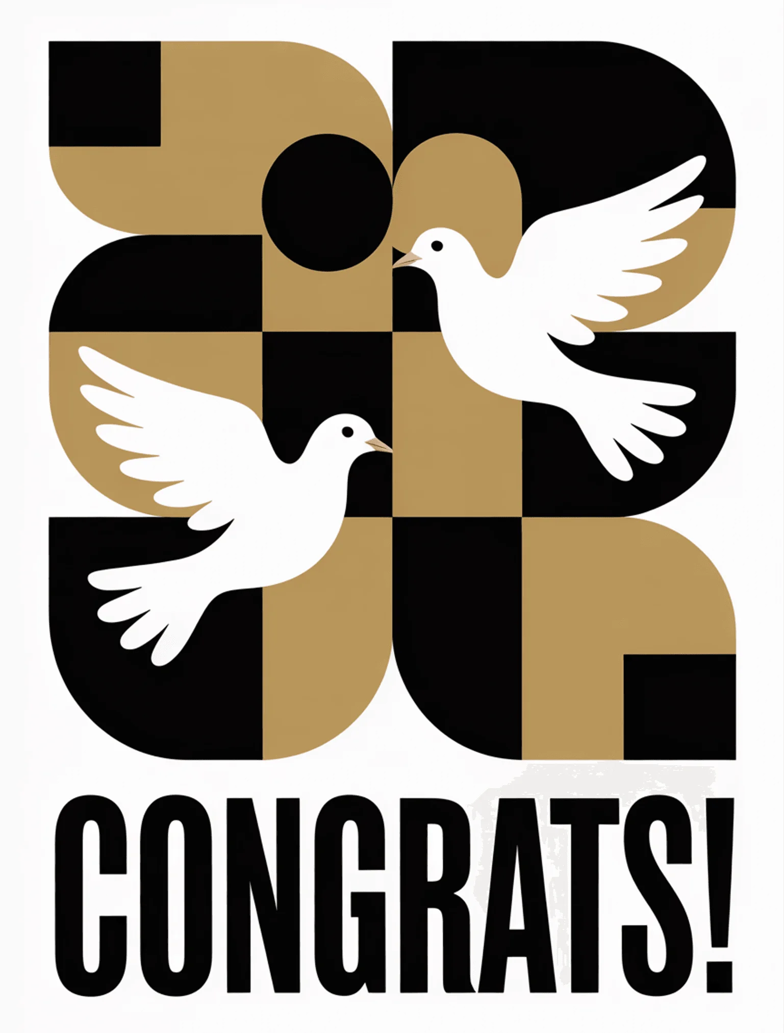 Negative Space Doves