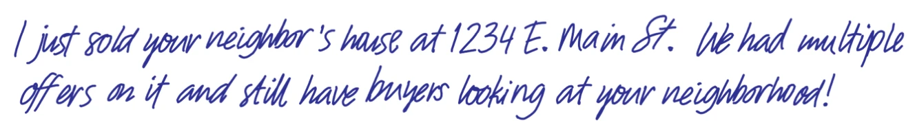 Finch handwriting sample