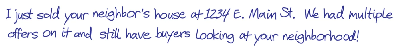 Hoffman handwriting sample