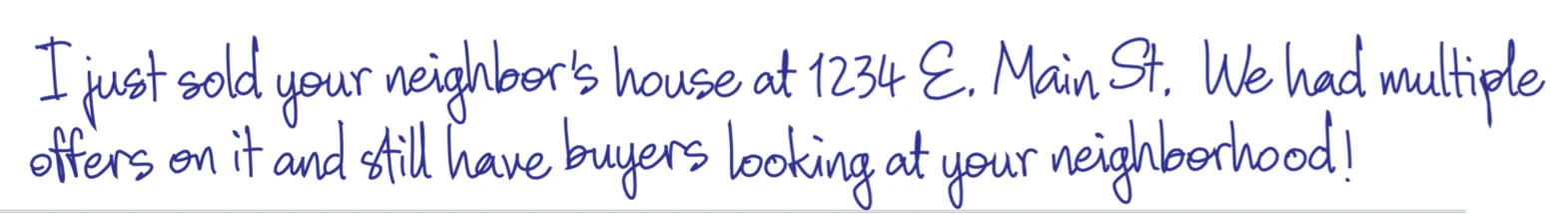 Ophelia handwriting sample