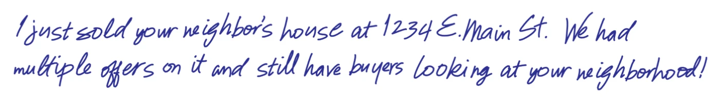 Tangerine handwriting sample